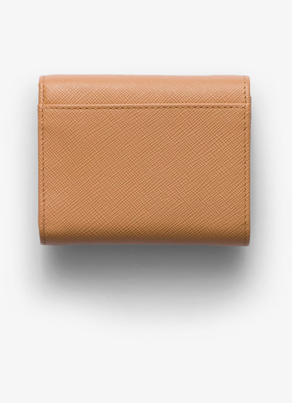 Prada Small portemonnee van leer - achterkant camel