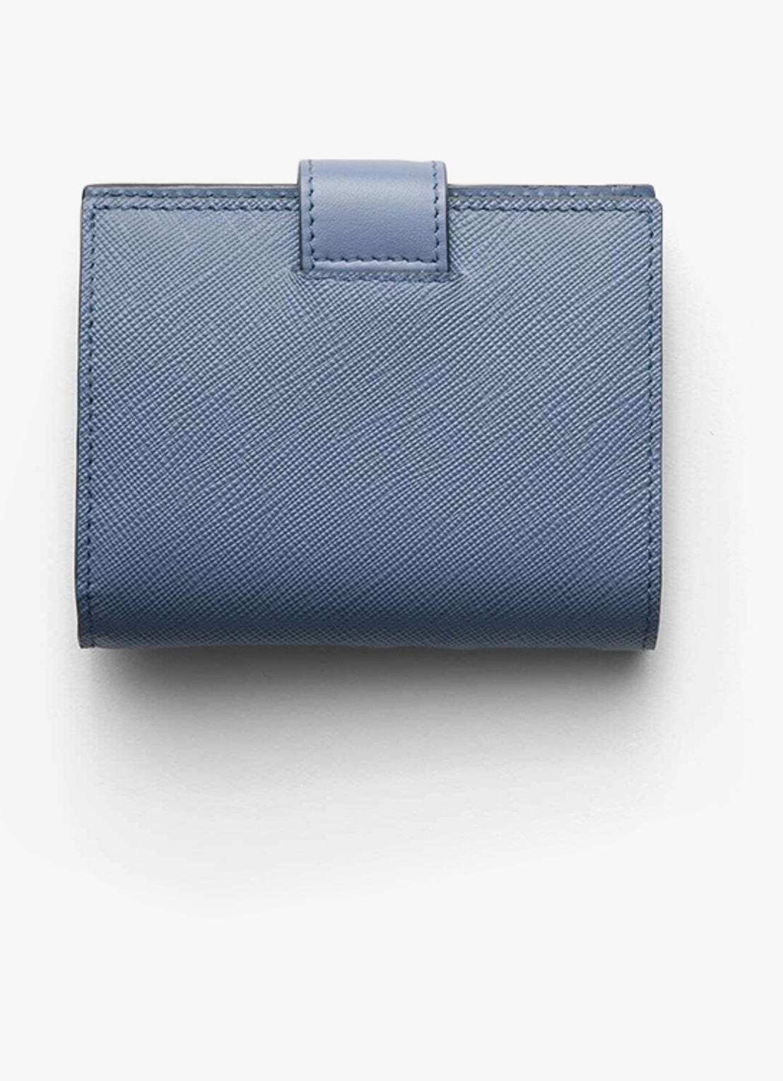 Prada Small portemonnee van leer - achterkant blauw