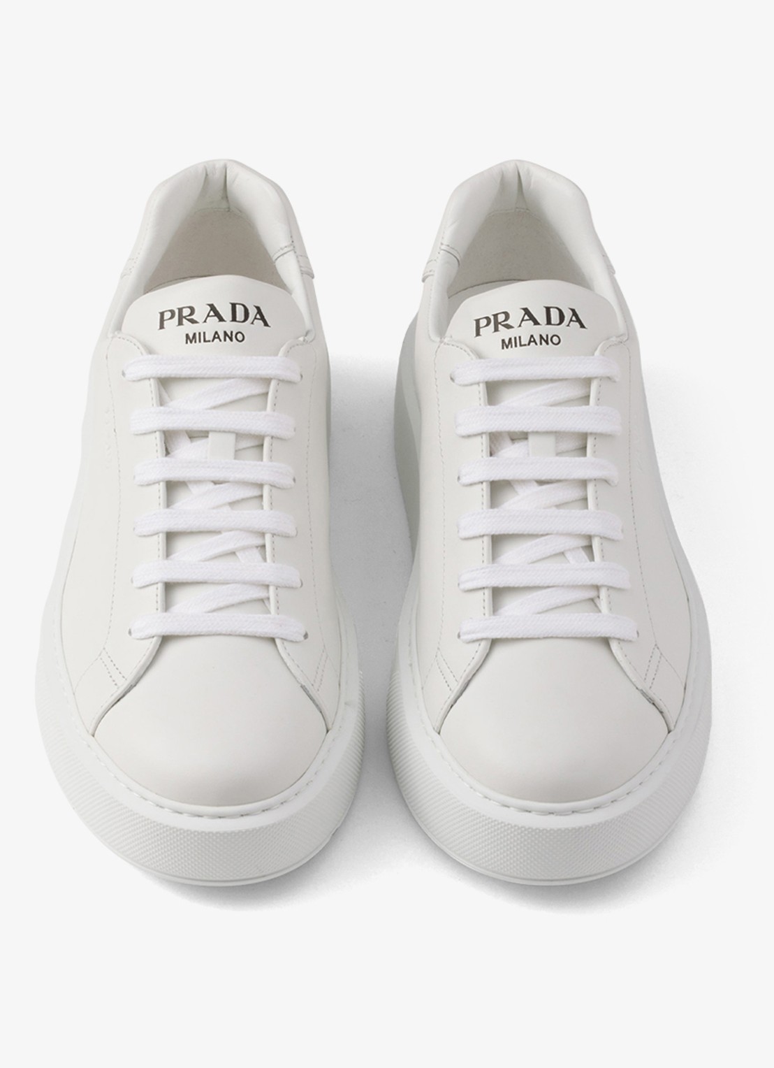 Prada Sneaker van leer - detail 4 wit