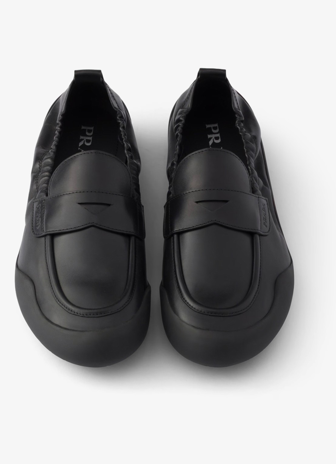 Prada Speedrock loafer van kalfsleer - detail 3 zwart