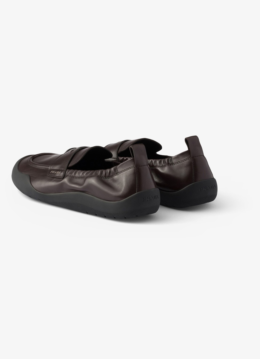 Prada Speedrock loafer van kalfsleer - achterkant 7 brown