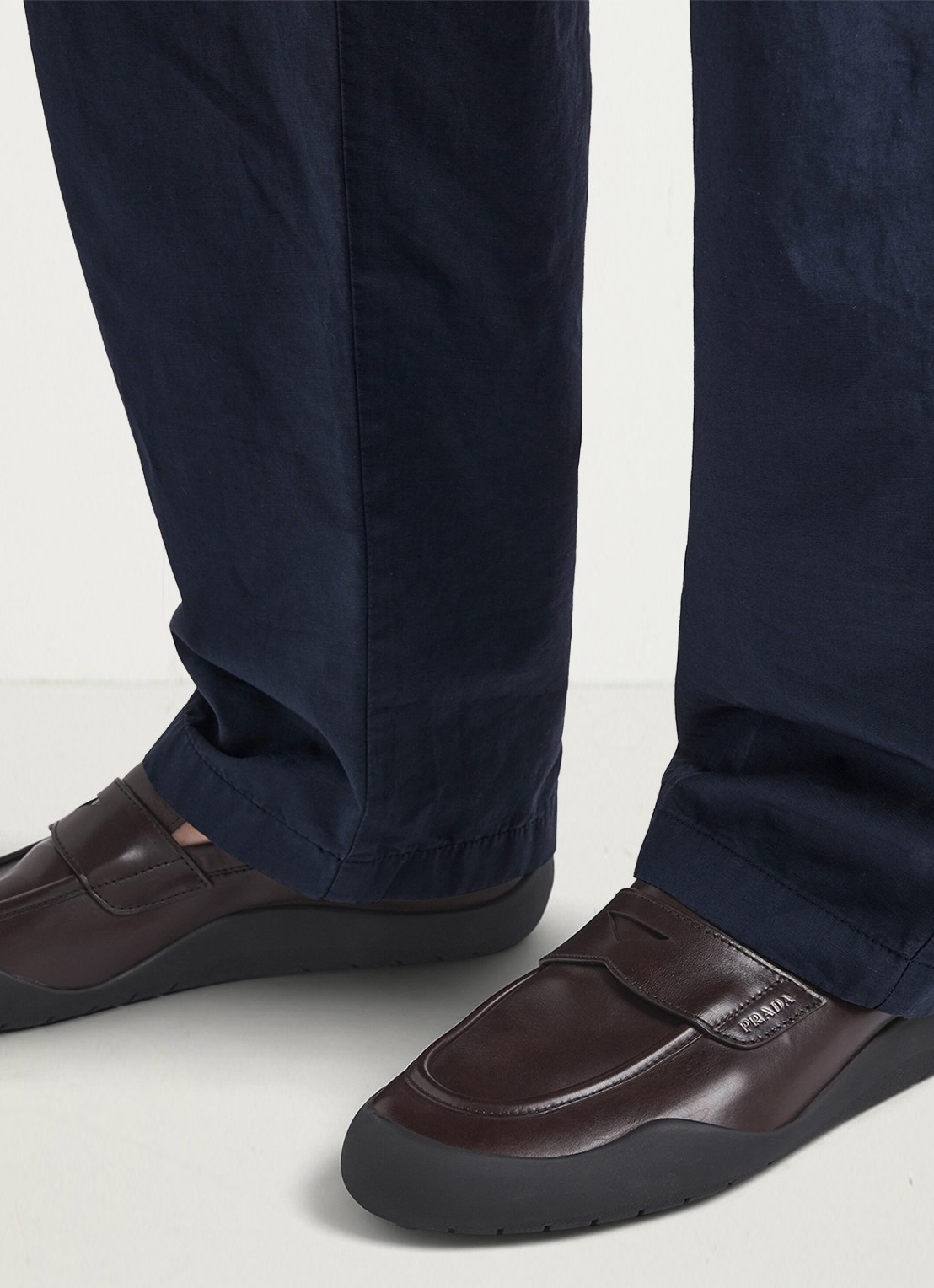 Prada Speedrock loafer van kalfsleer - detail 6 brown