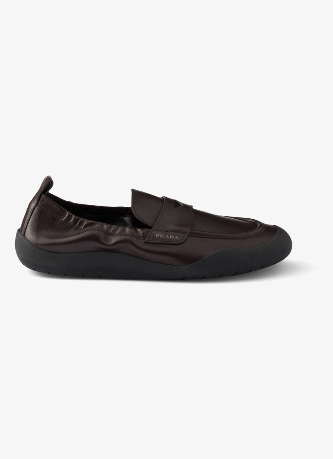 Prada Speedrock loafer van kalfsleer - voorkant brown