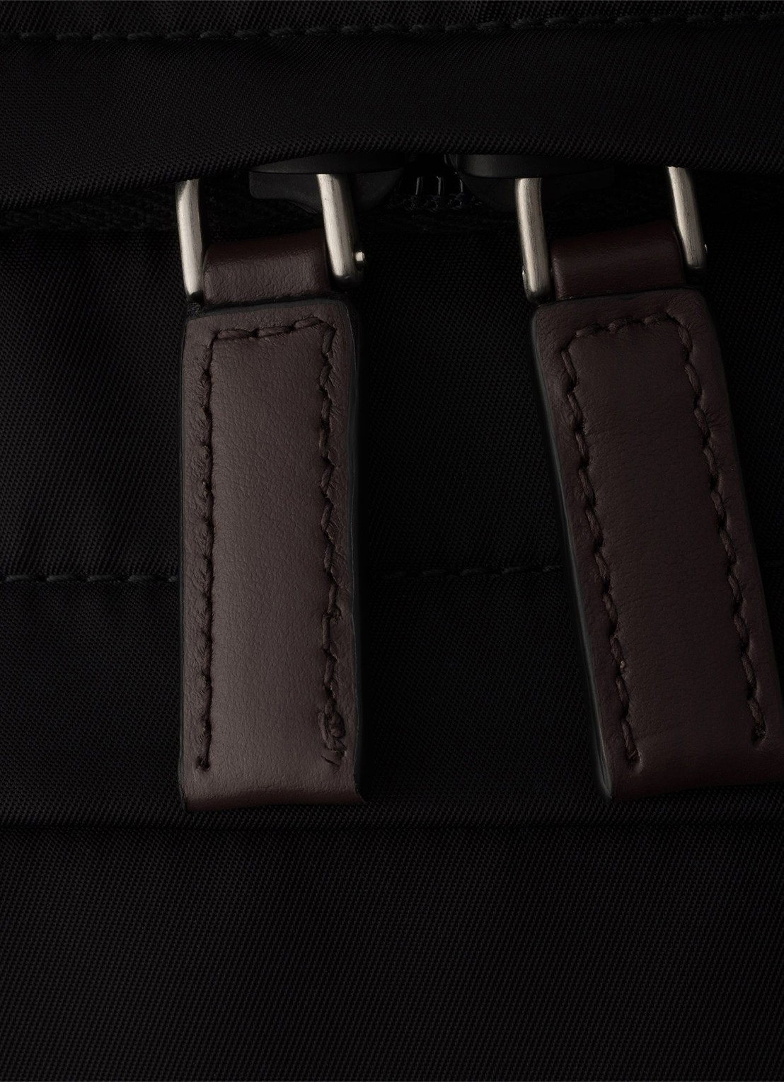 Prada Speedrock Re-Nylon rugzak met leren details - detail 2 zwart