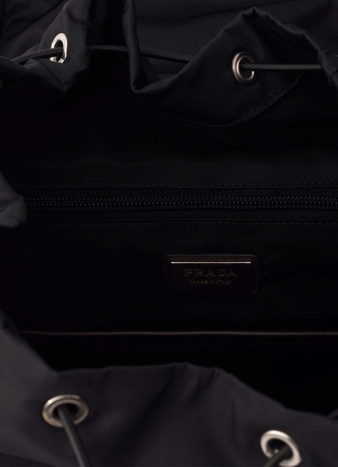 Prada Speedrock Re-Nylon rugzak met leren details - detail 2 zwart