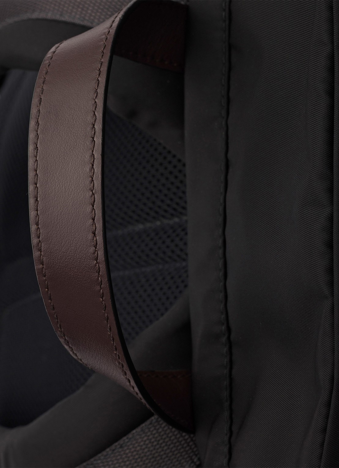 Prada Speedrock Re-Nylon rugzak met leren details - detail 3 zwart