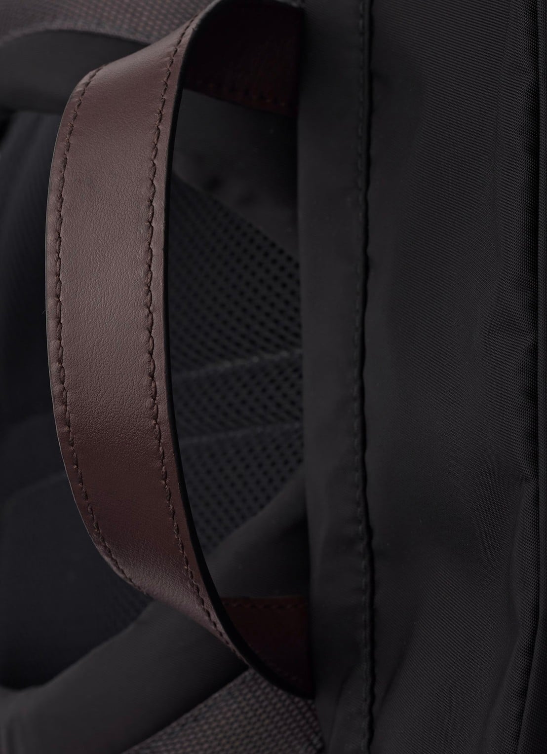 Prada Speedrock Re-Nylon rugzak met leren details - detail 3 zwart