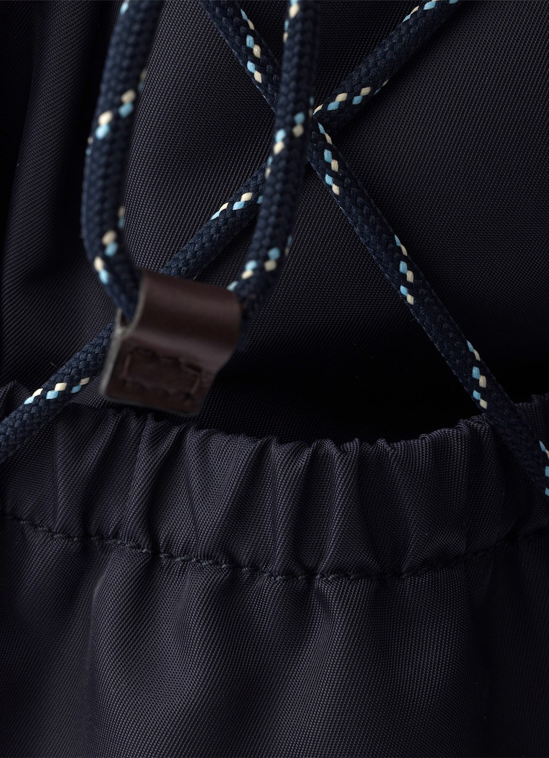 Prada Speedrock Re-Nylon rugzak met leren details - detail 5 donkerblauw