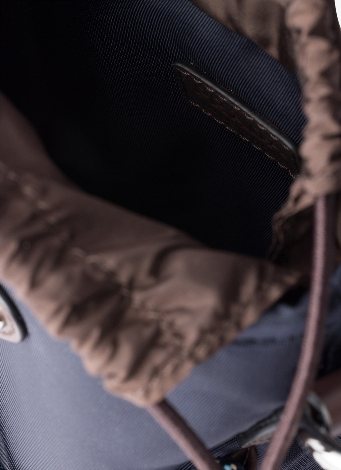 Prada Speedrock Re-Nylon telefoonhoesje met leren details en afneembare schouderriem - detail 3 blauw