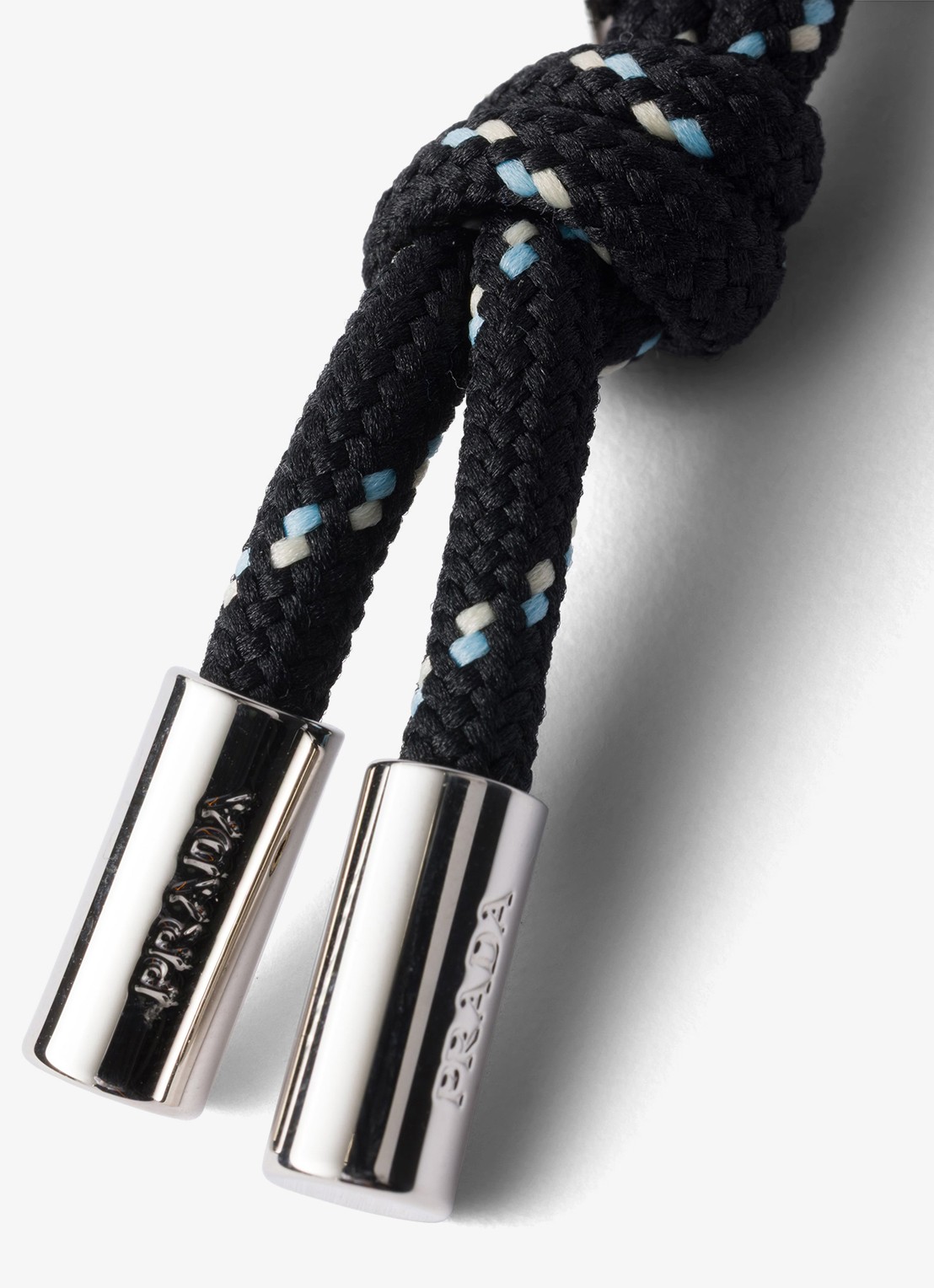 Prada Speedrock sleutelhanger met logo - detail 3 zwart