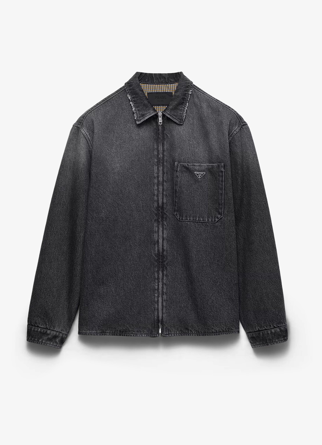 Prada Spijkerjas met borstzak - voorkant 5 zwart