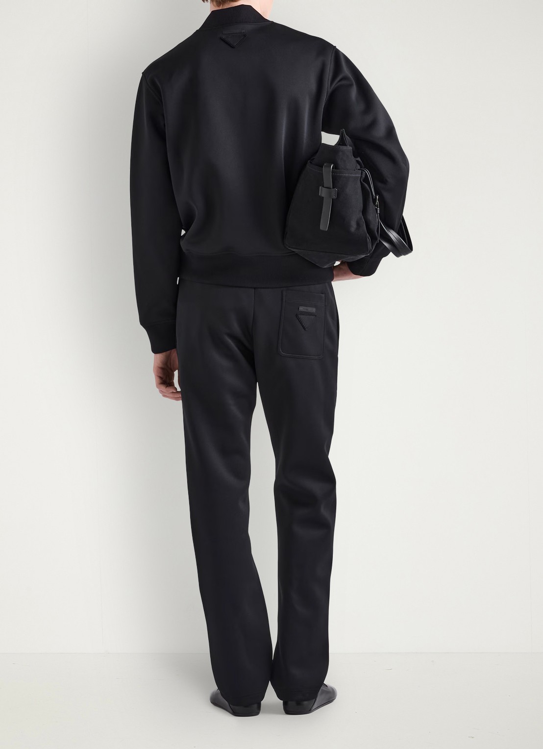 Prada Straight fit pantalon met steekzakken - achterkant 4 zwart