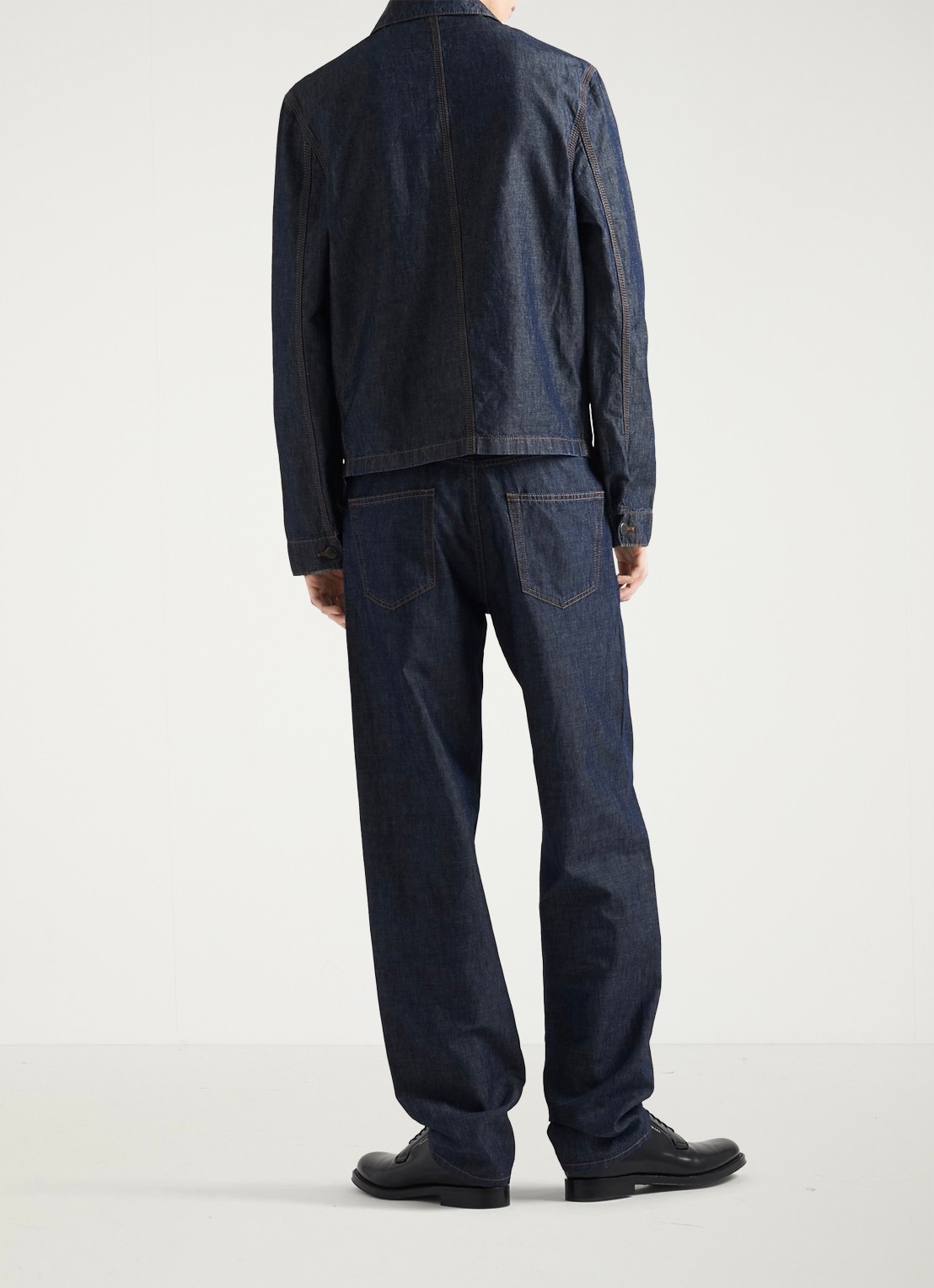 Prada Straight leg jeans met donkere wassing - detail 5 indigo