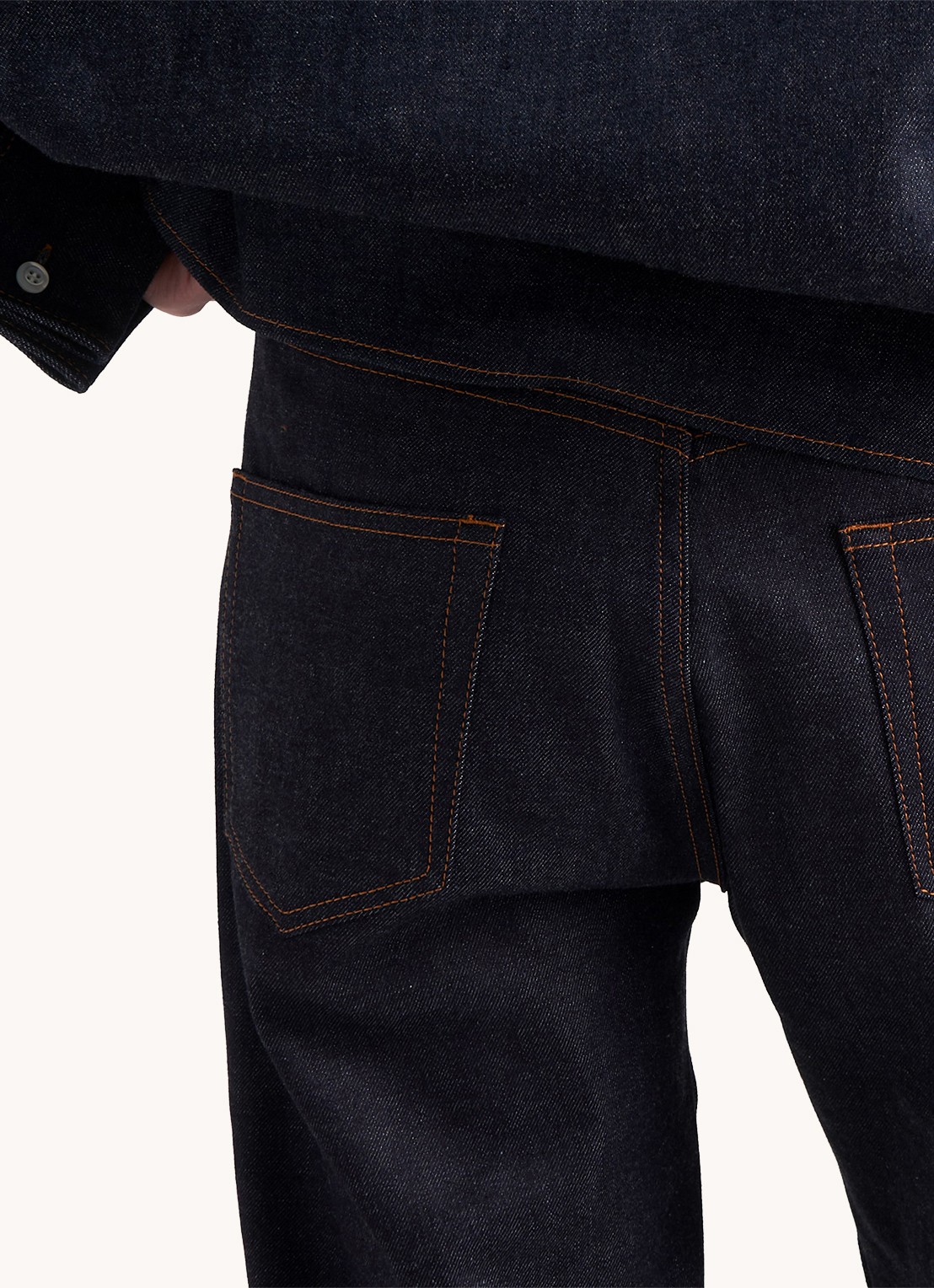 Prada Straight leg jeans met donkere wassing - detail 3 indigo