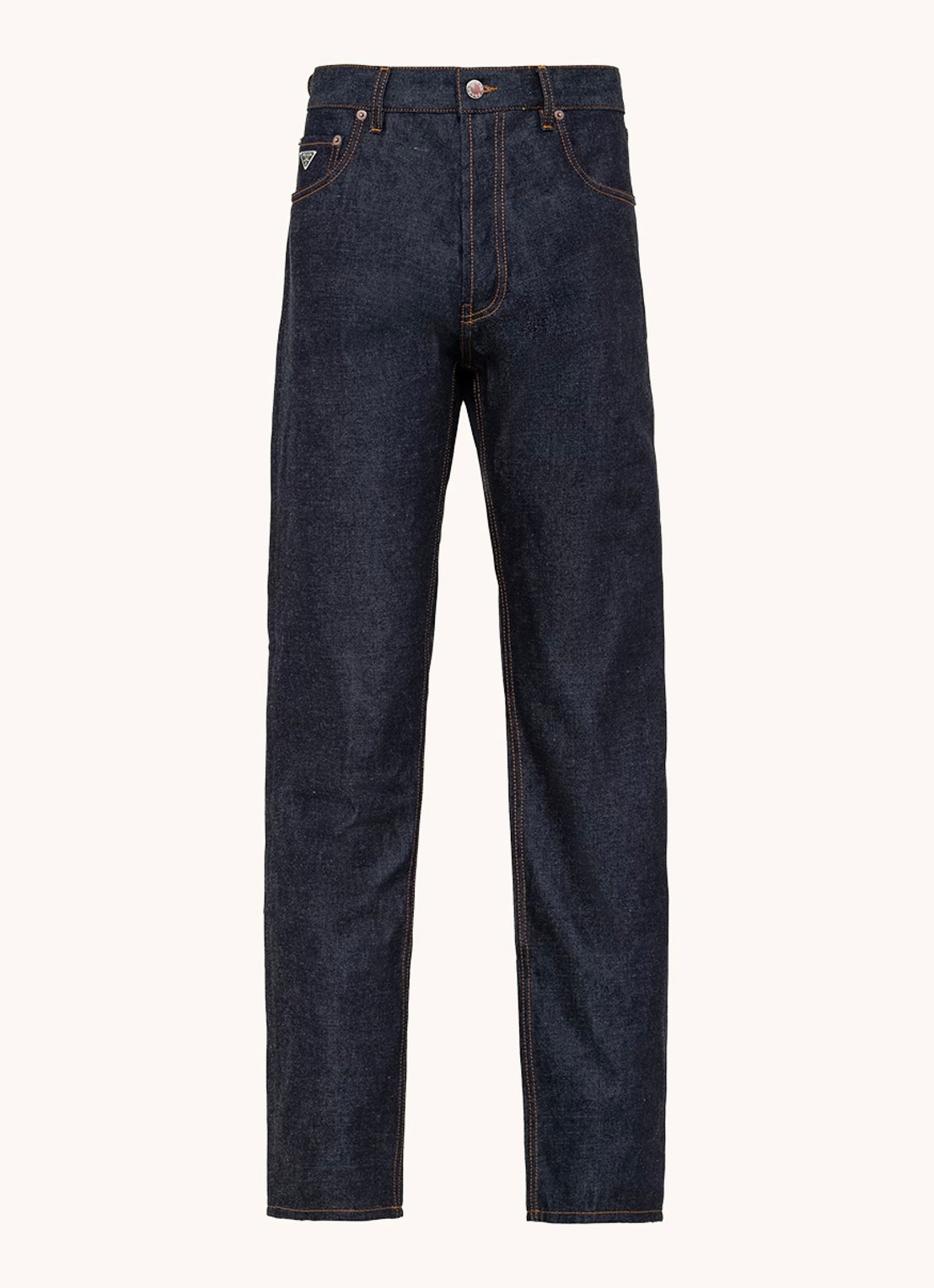 Prada Straight leg jeans met donkere wassing - voorkant 5 indigo