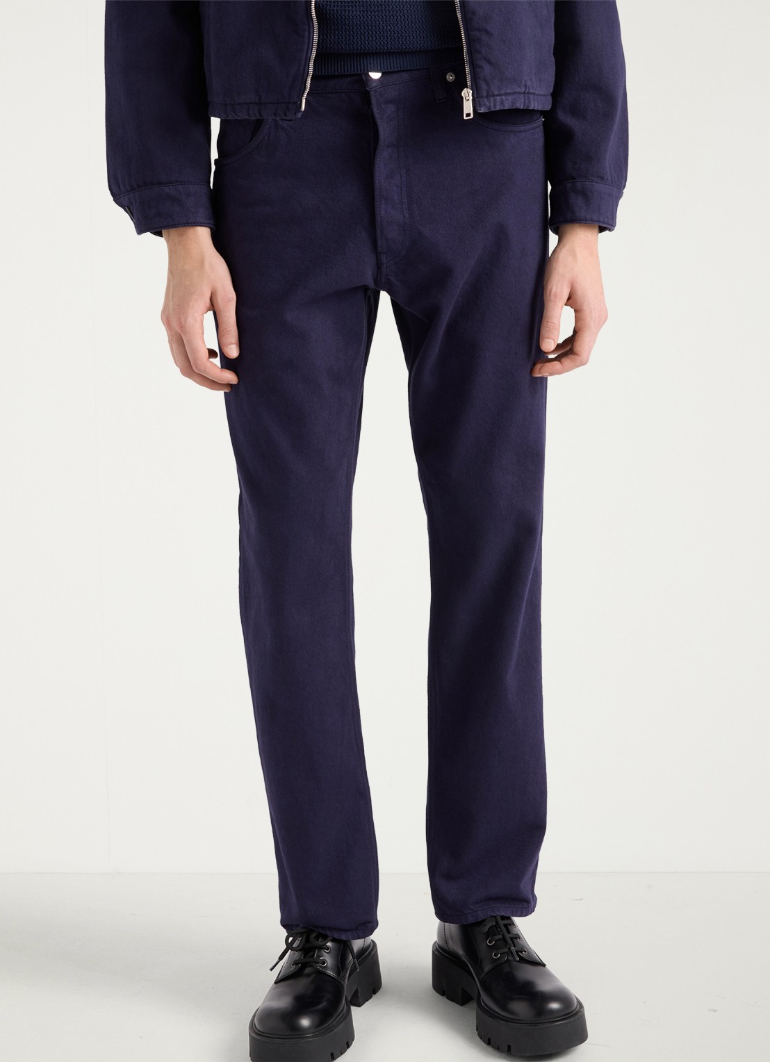 Prada Straight leg jeans met donkere wassing - detail 2 indigo