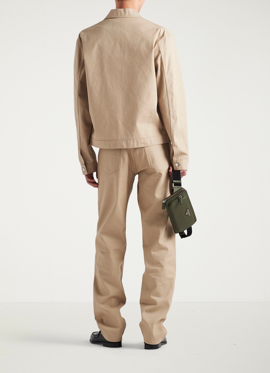 Prada Straight leg jeans met gekleurde wassing - detail 5 beige
