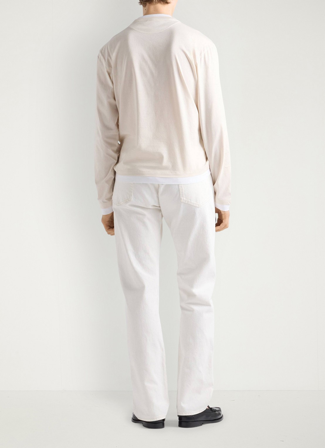 Prada Straight leg jeans met gekleurde wassing - achterkant wit
