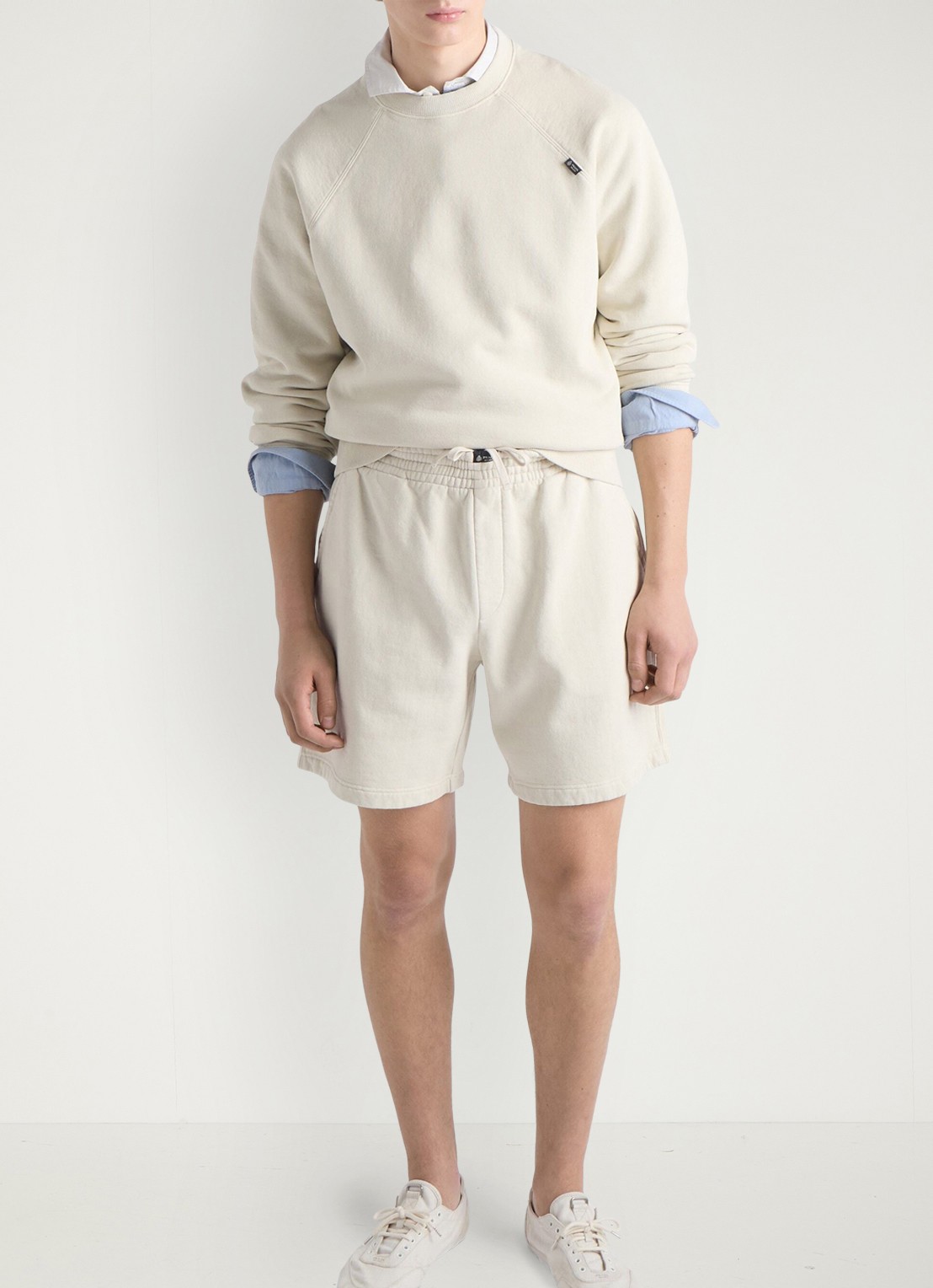Prada Sweater met ronde hals - detail 2 gebroken wit