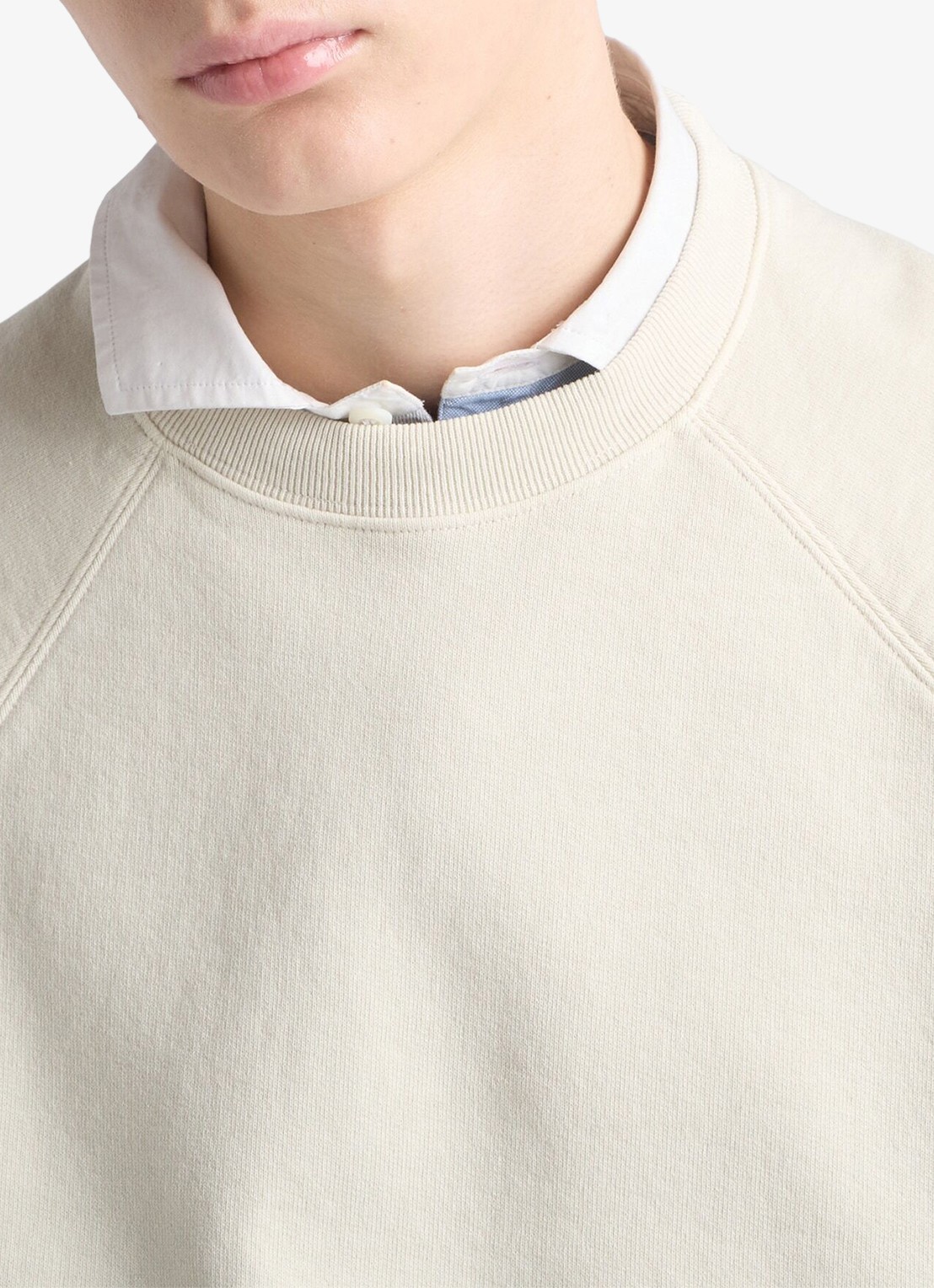 Prada Sweater met ronde hals - detail 3 gebroken wit