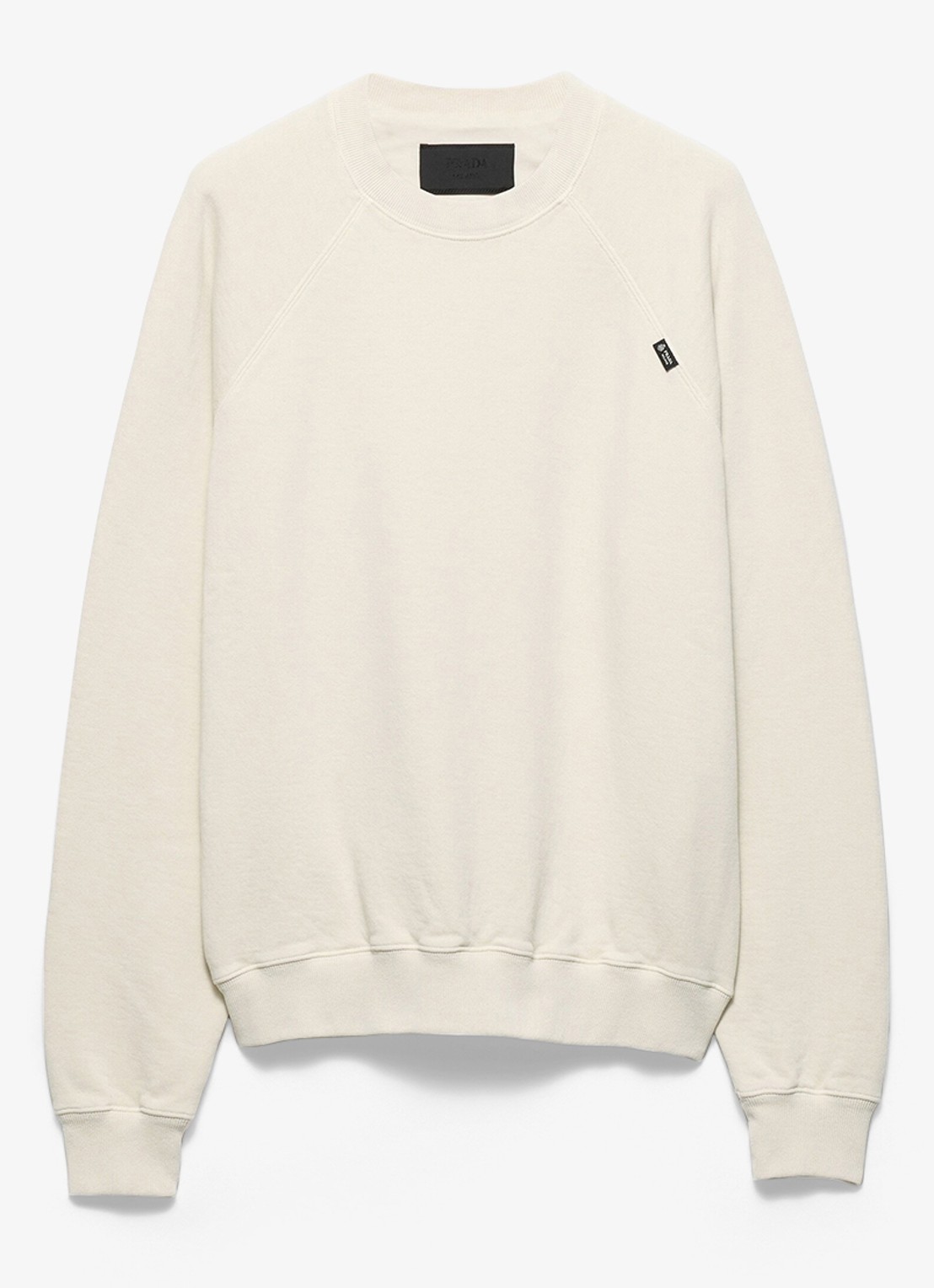 Prada Sweater met ronde hals - voorkant 5 gebroken wit