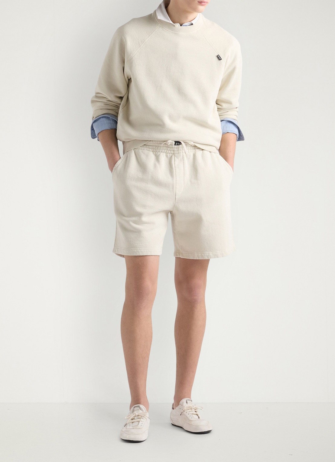 Prada Sweater met ronde hals - voorkant 6 gebroken wit