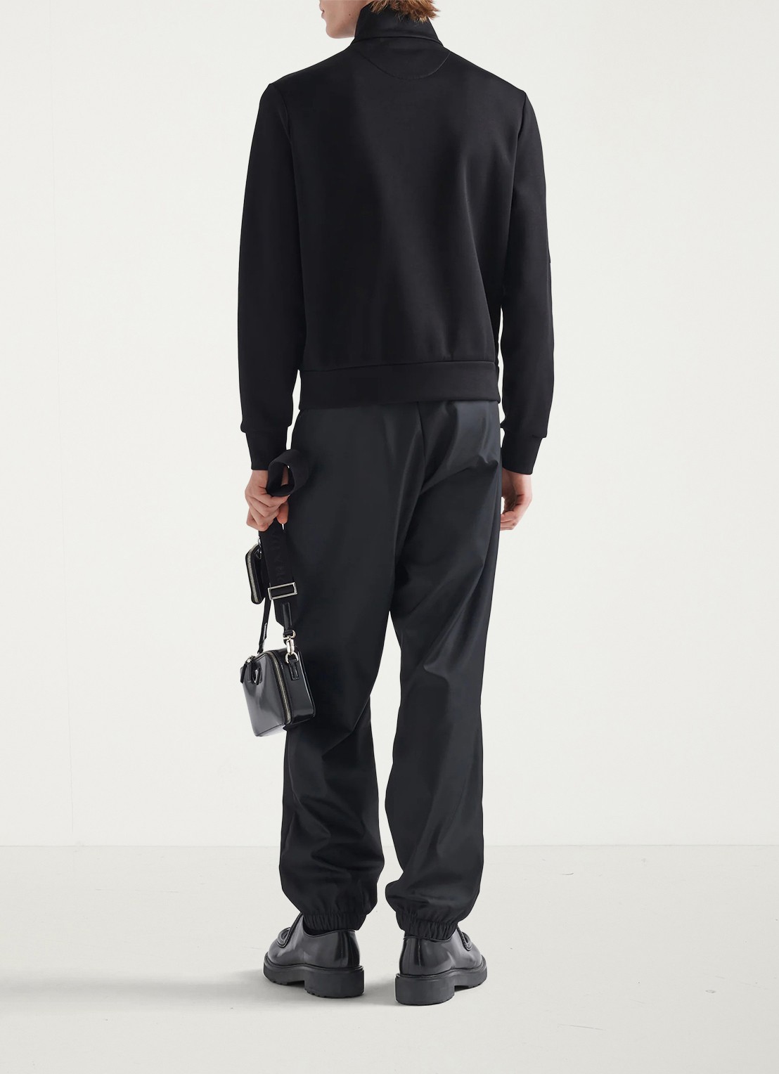 Prada Sweatvest met logo - achterkant 3 zwart