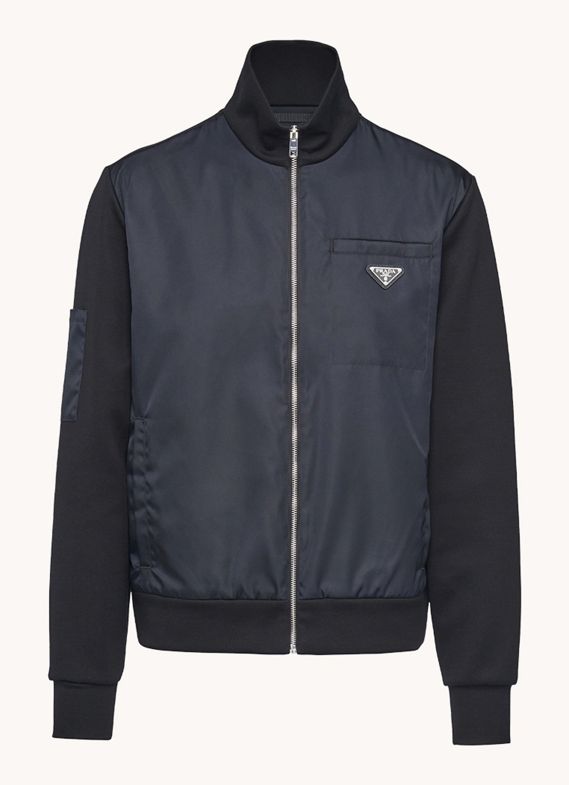 Prada Sweatvest met logo - voorkant 4 zwart