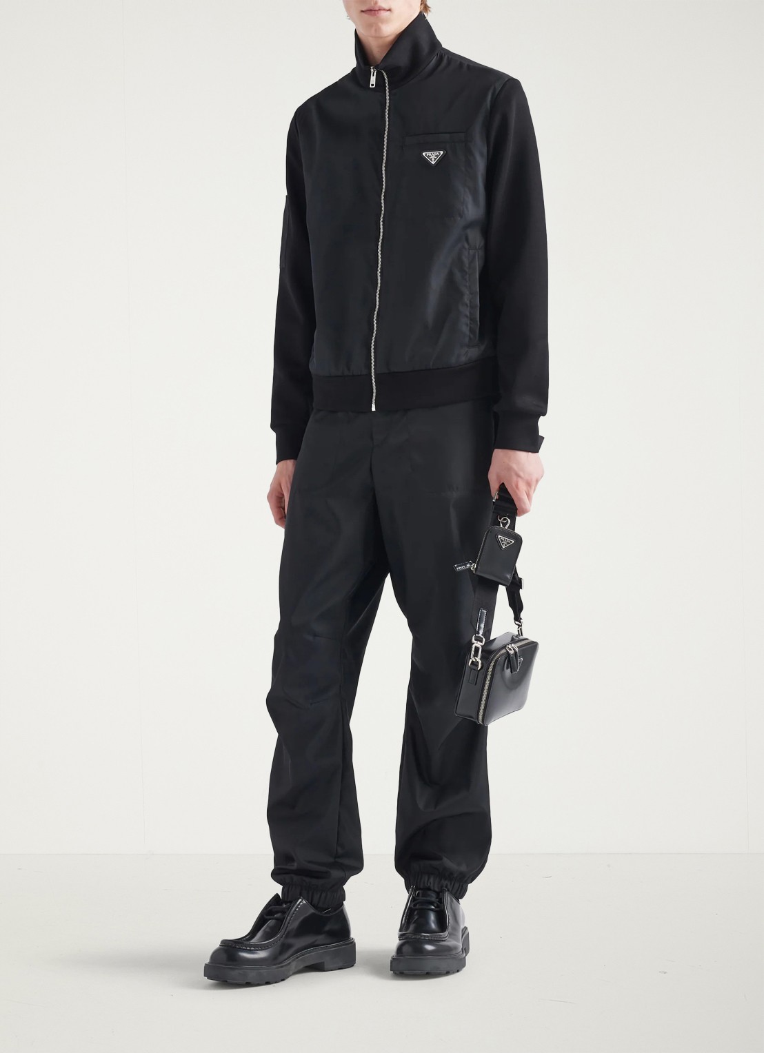 Prada Sweatvest met logo - voorkant 5 zwart