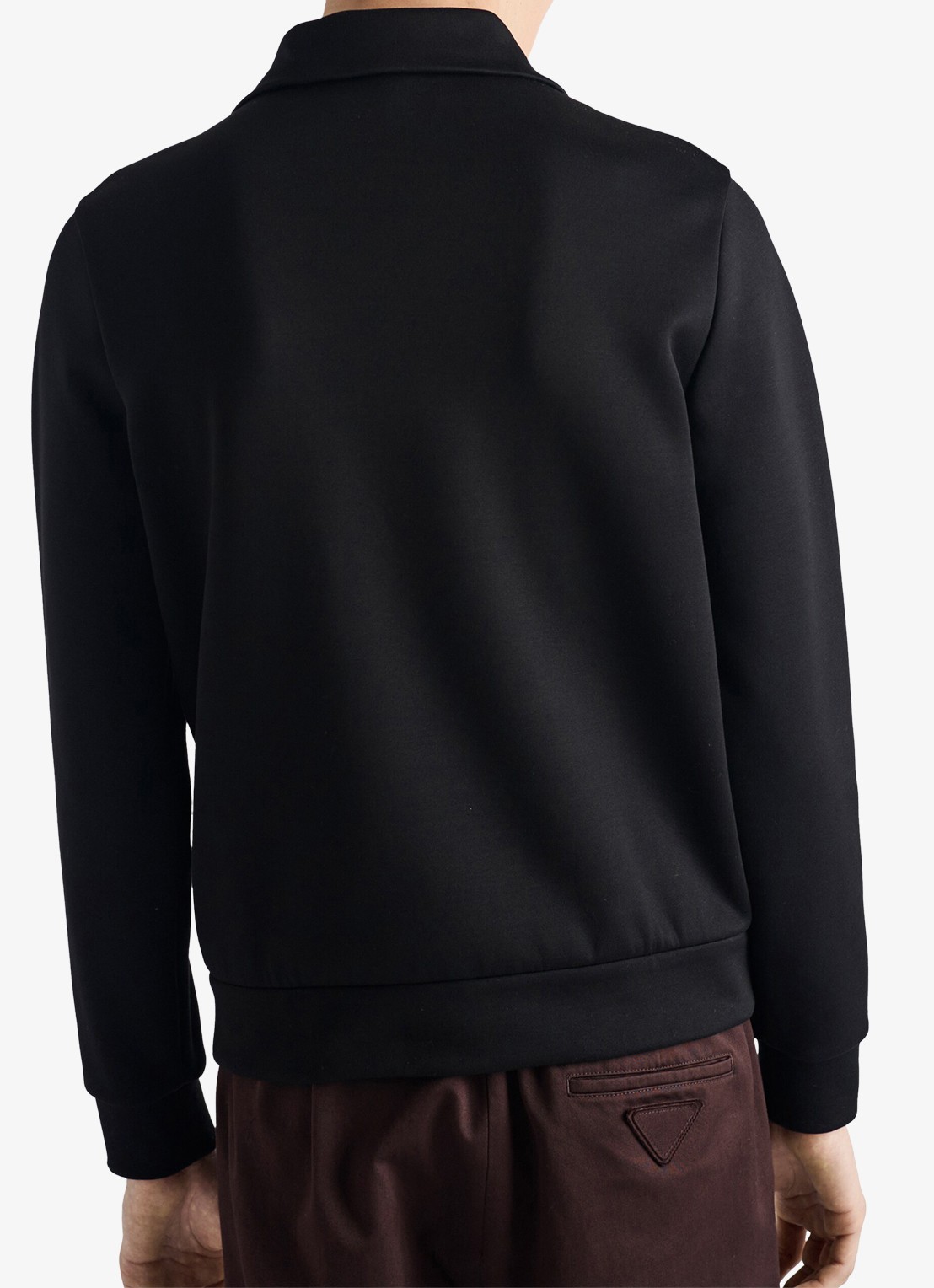 Prada Sweatvest met ritszakken - achterkant 2 zwart