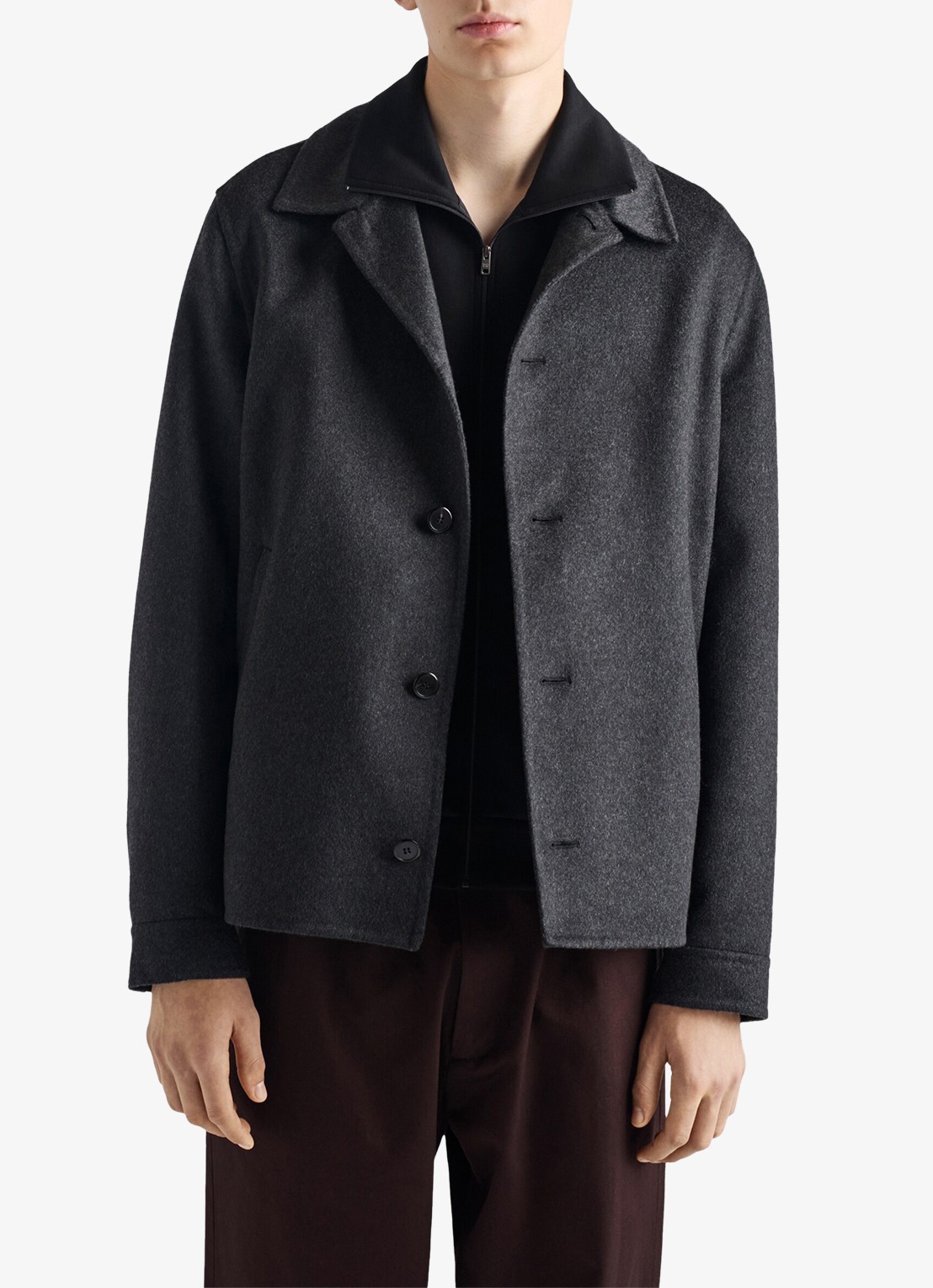 Prada Sweatvest met ritszakken - detail 4 zwart