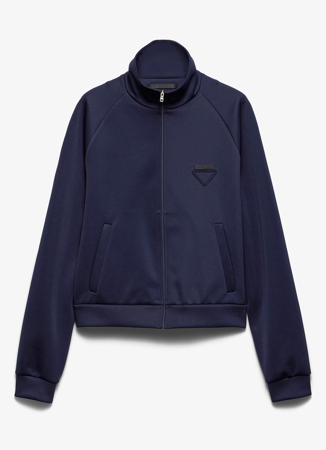 Prada Sweatvest met steekzakken - voorkant donkerblauw