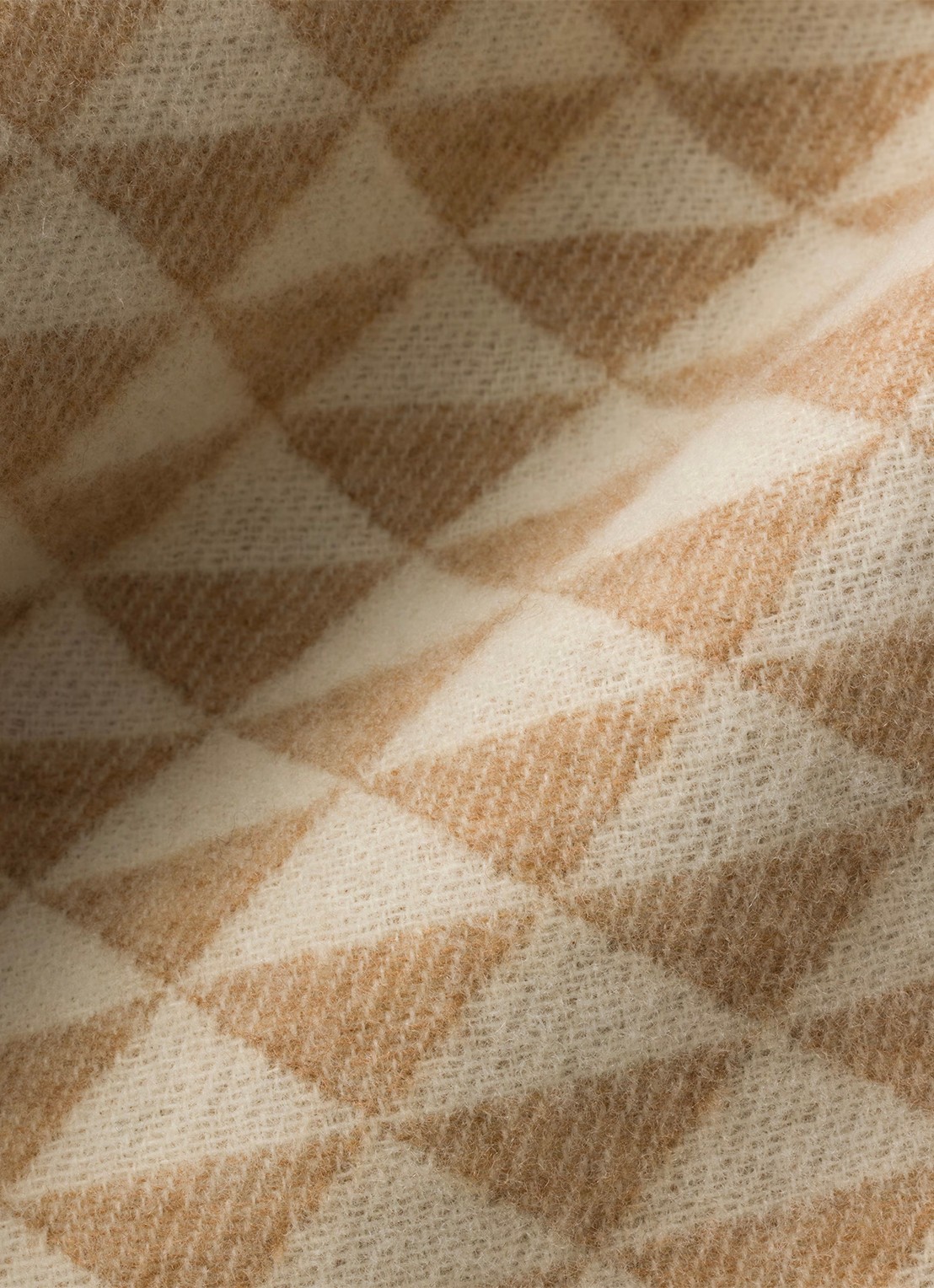 Prada Symbole sjaal in kasjmierblend 185 x 70 cm - detail beige
