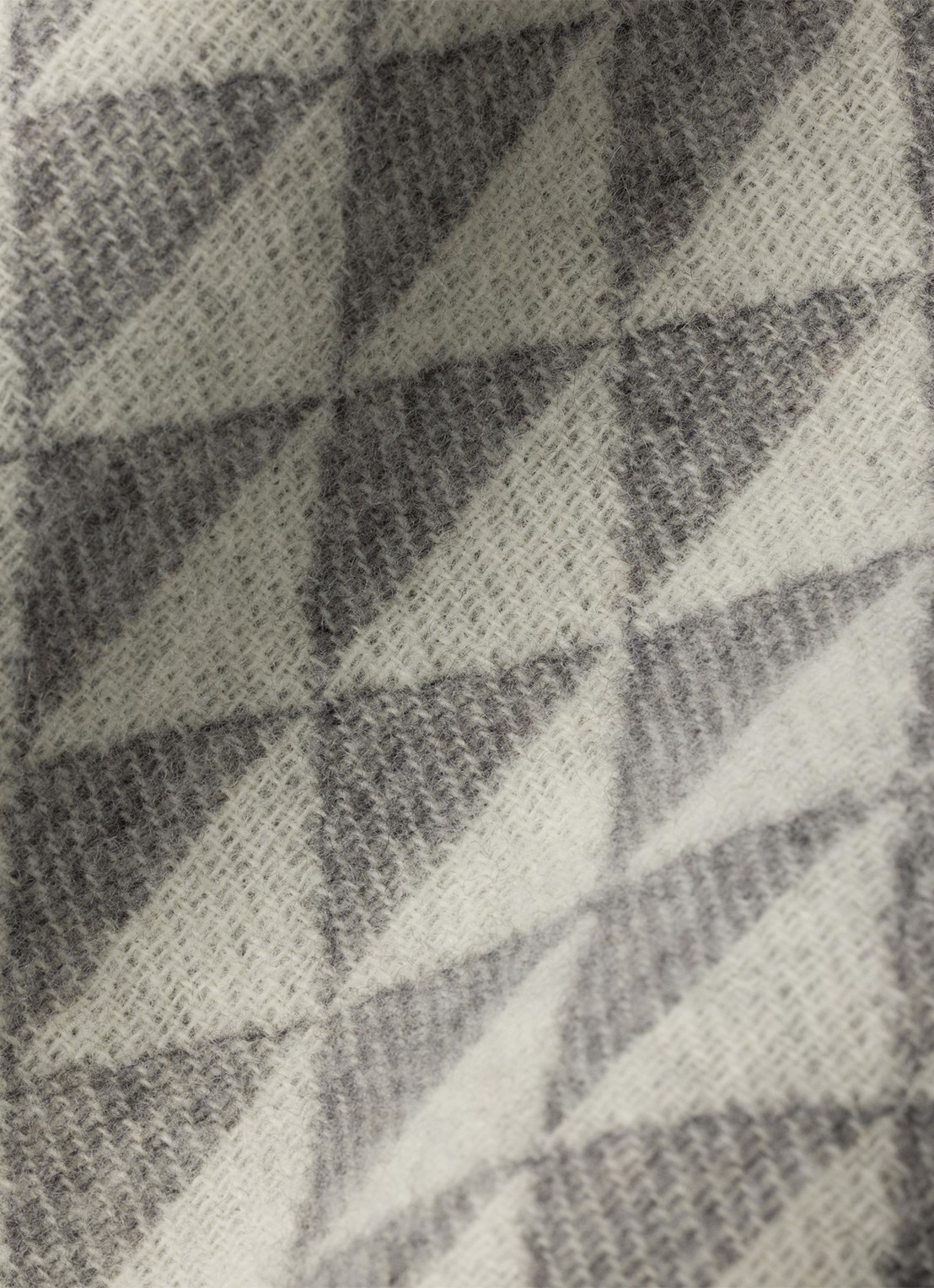 Prada Symbole sjaal in kasjmierblend 185 x 70 cm - voorkant 2 grijs