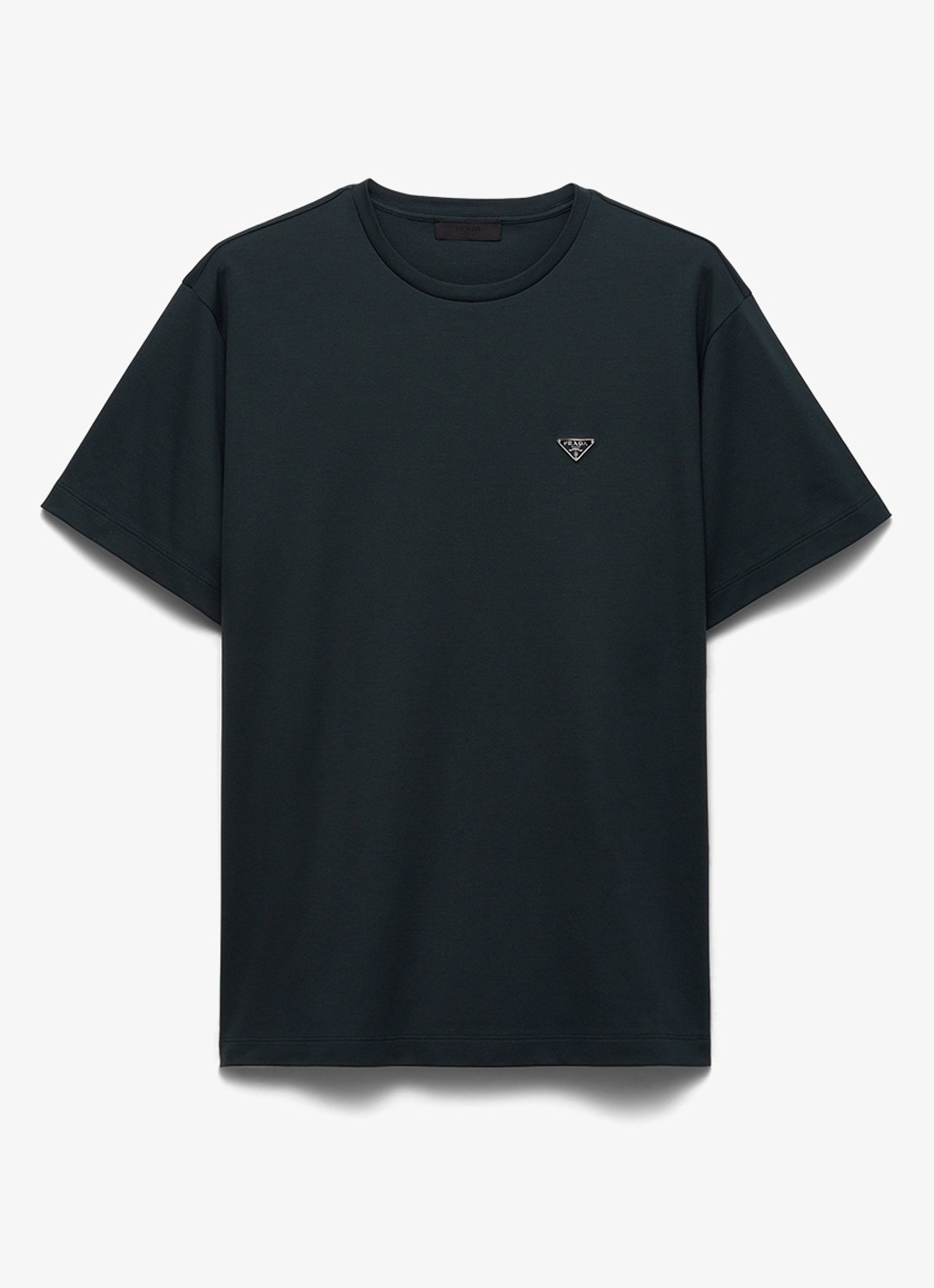 Prada T-shirt met logo - voorkant donkergroen
