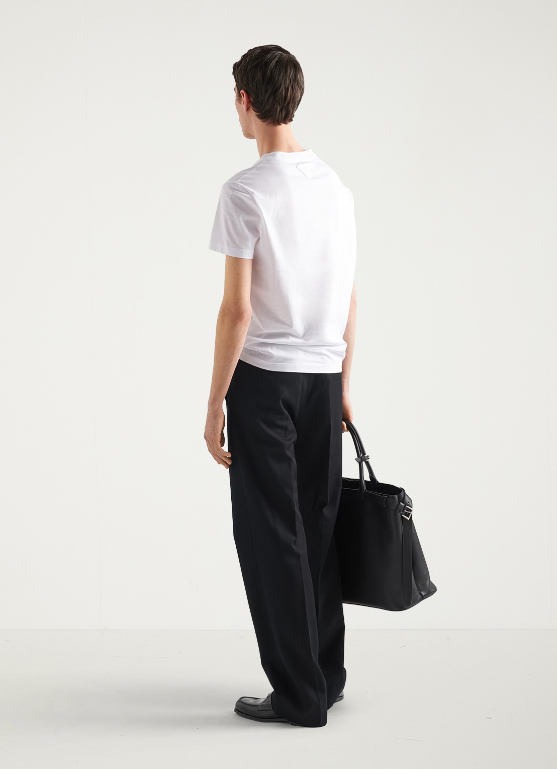 Prada T-shirt met ronde hals in 3-pack - achterkant 3 wit