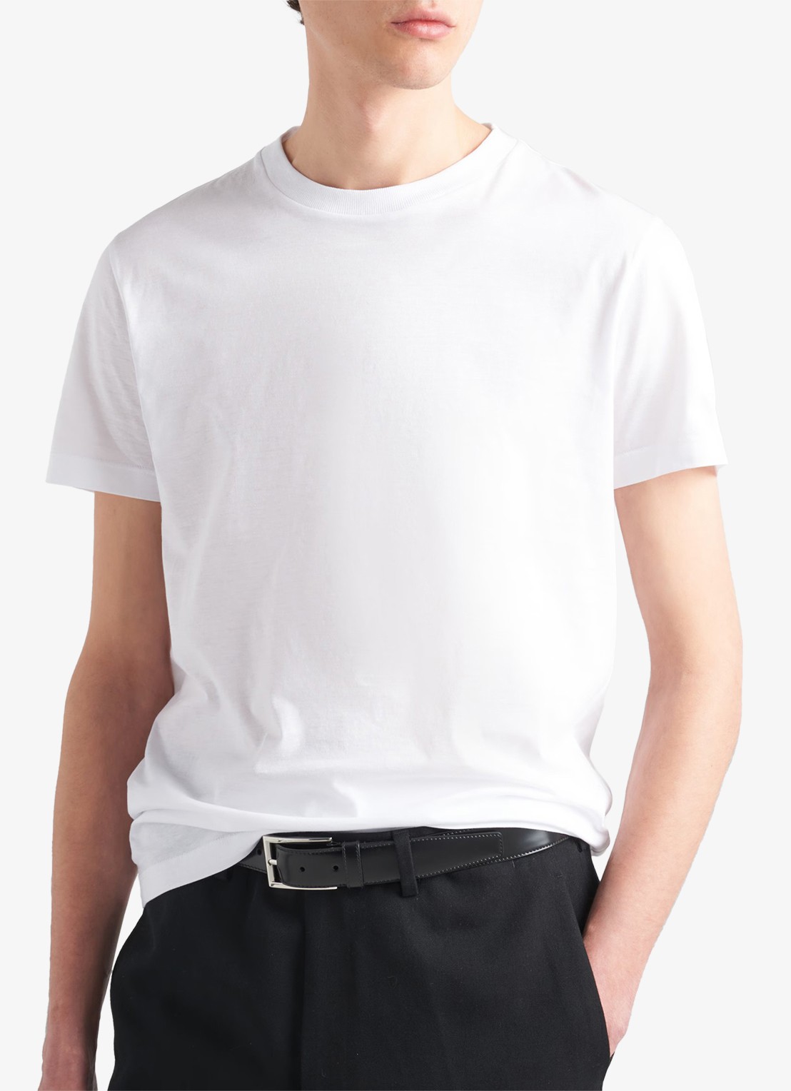 Prada T-shirt met ronde hals in 3-pack - detail 4 wit