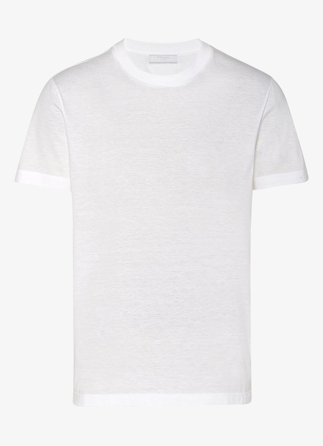 Prada T-shirt met ronde hals in 3-pack - voorkant wit