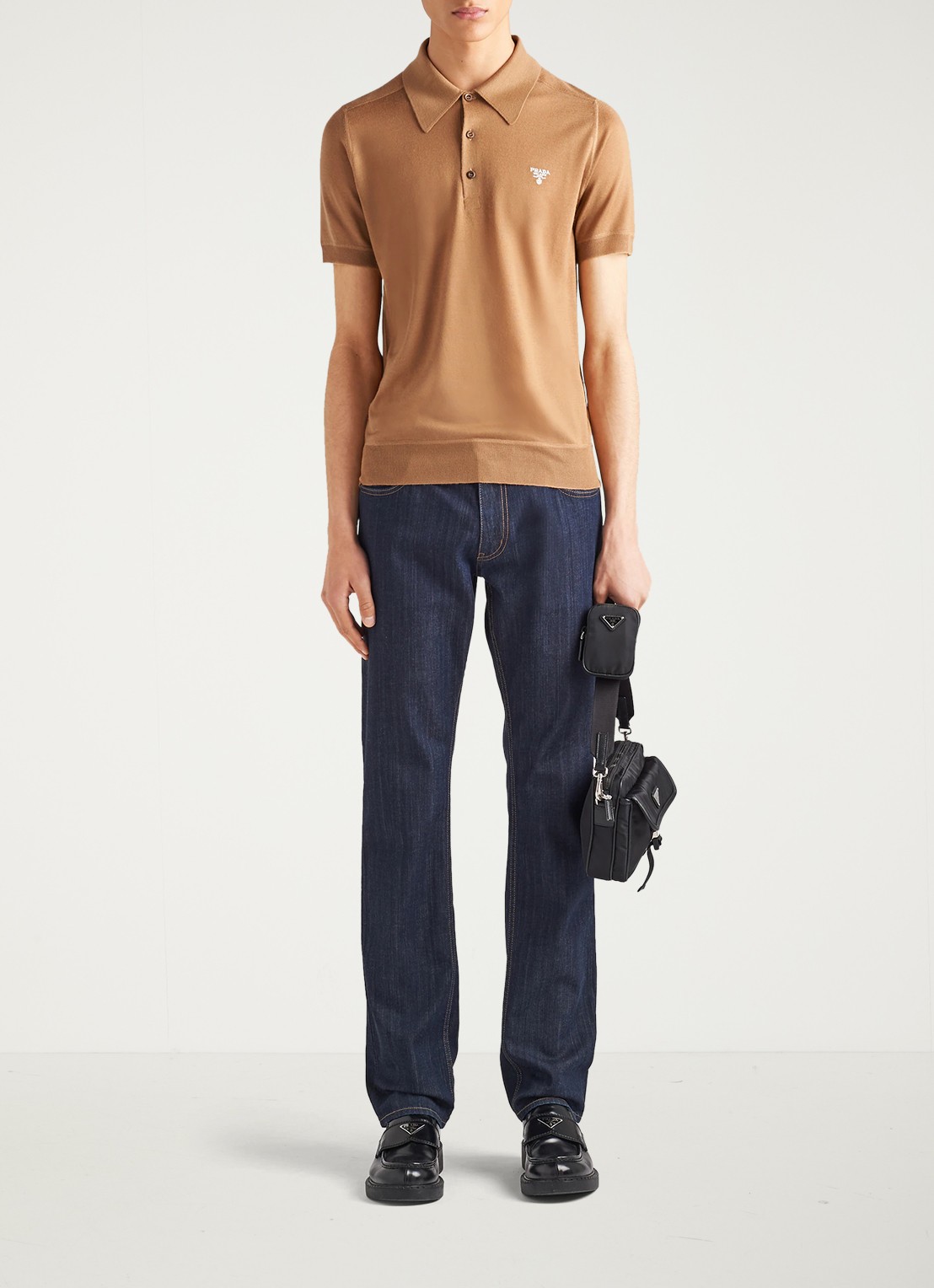 Prada Tapered jeans met donkere wassing - detail 2 indigo