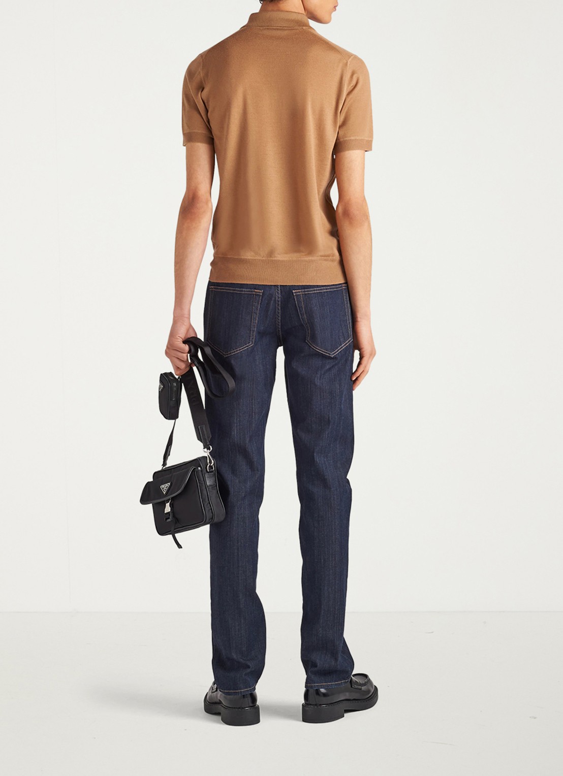 Prada Tapered jeans met donkere wassing - detail 3 indigo