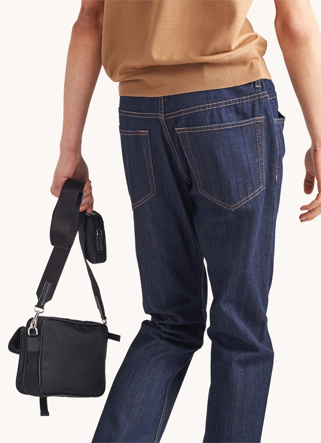 Prada Tapered jeans met donkere wassing - detail 4 indigo