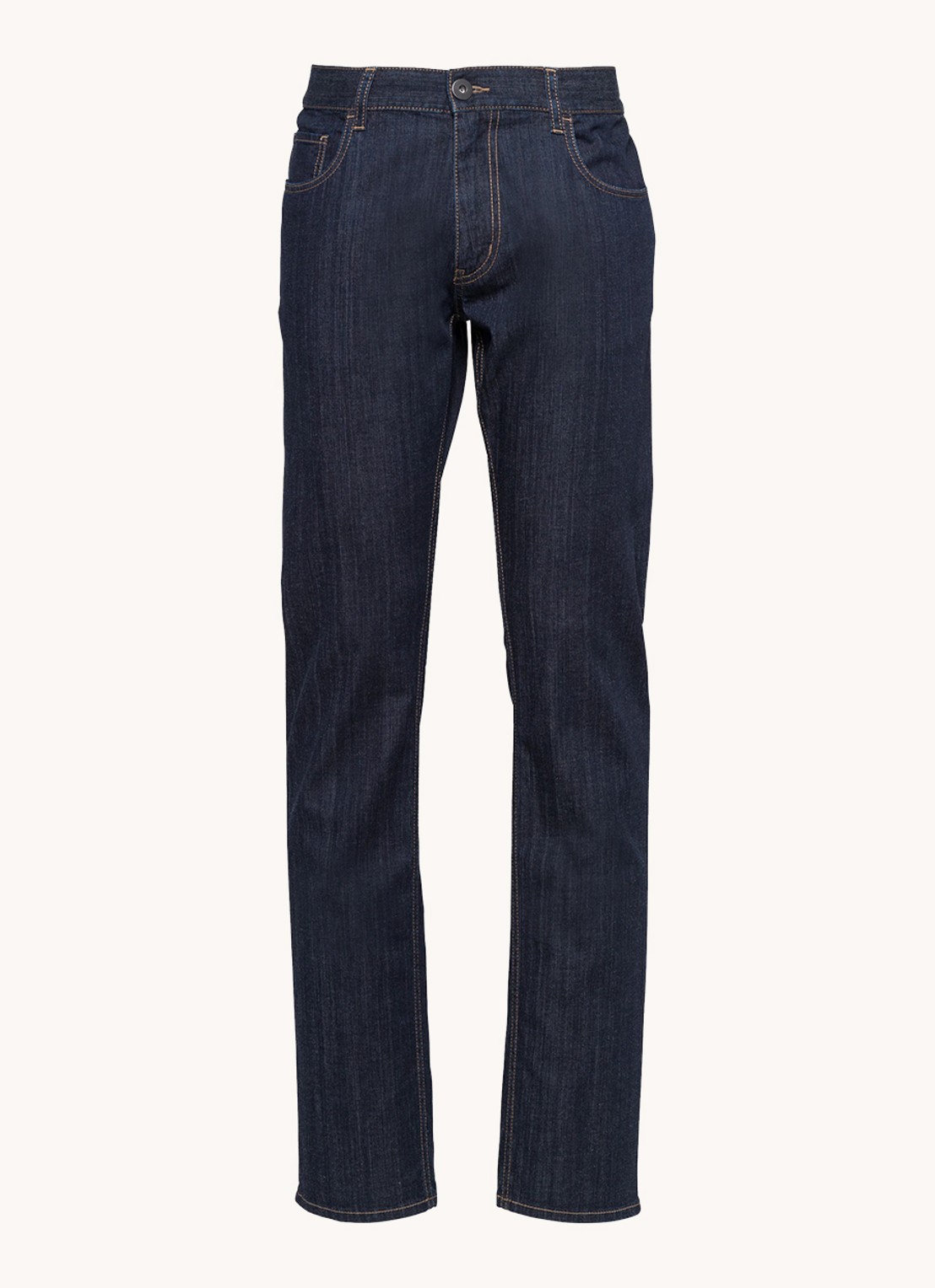 Prada Tapered jeans met donkere wassing - voorkant indigo