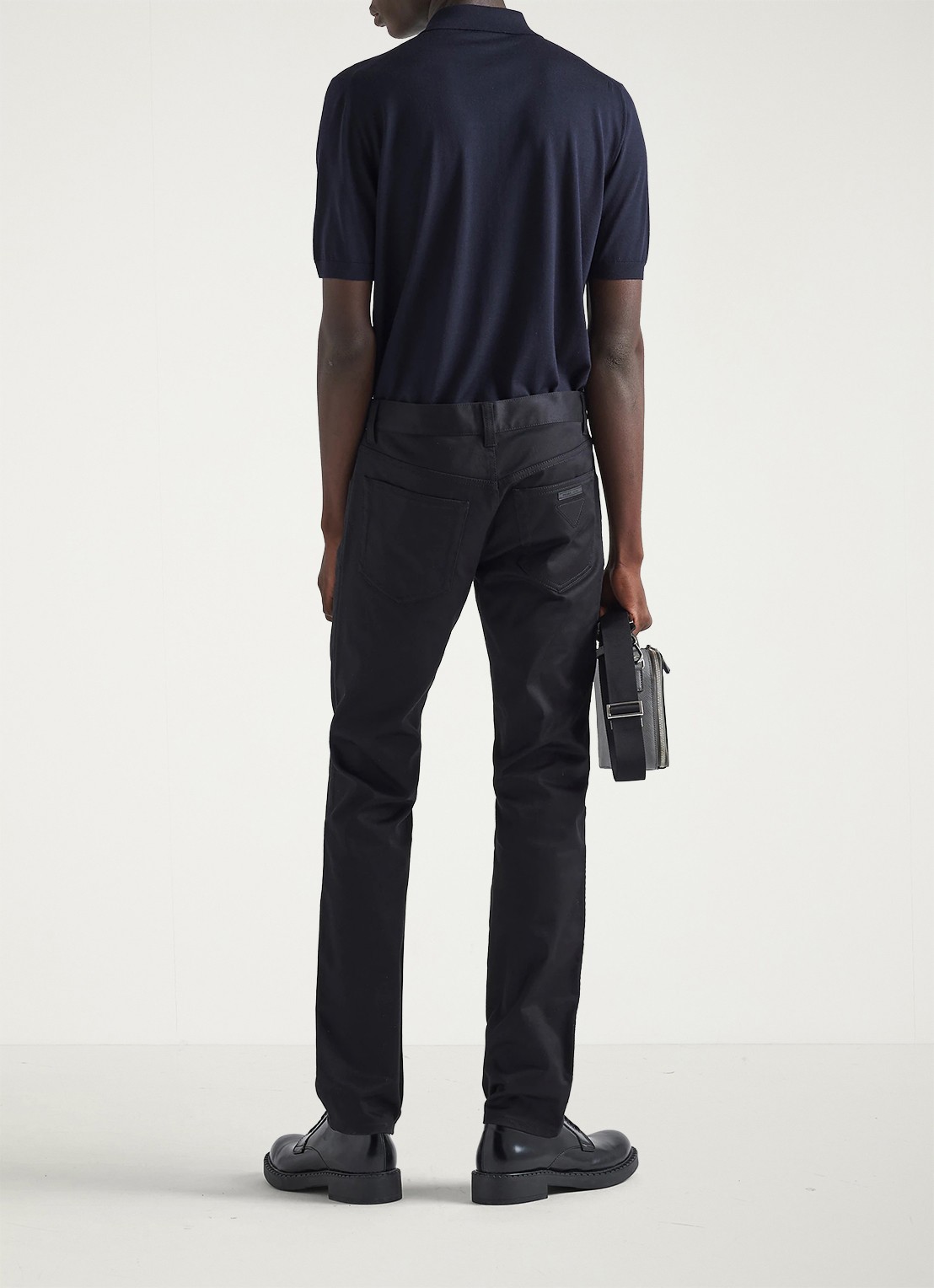 Prada Tapered jeans met stretch - detail 3 zwart