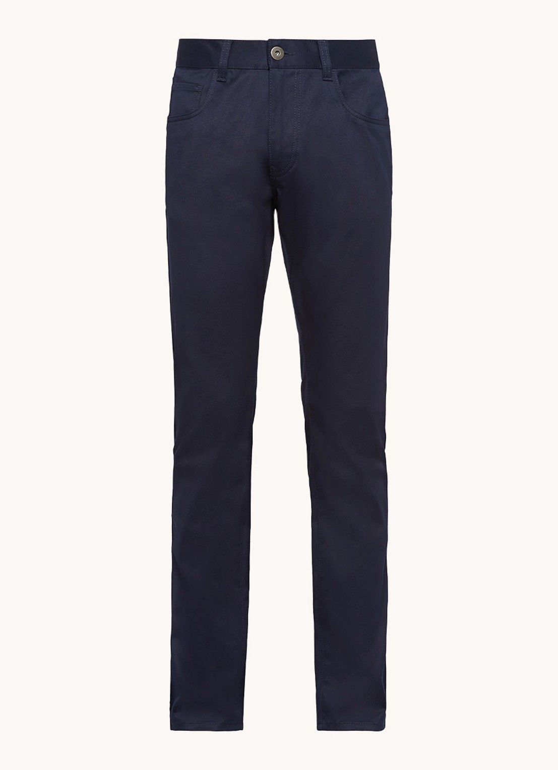 Prada Tapered jeans met stretch - voorkant indigo