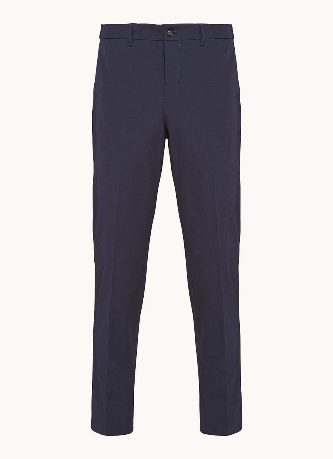 Prada Techno slim fit pantalon met steekzakken - voorkant 3 donkerblauw