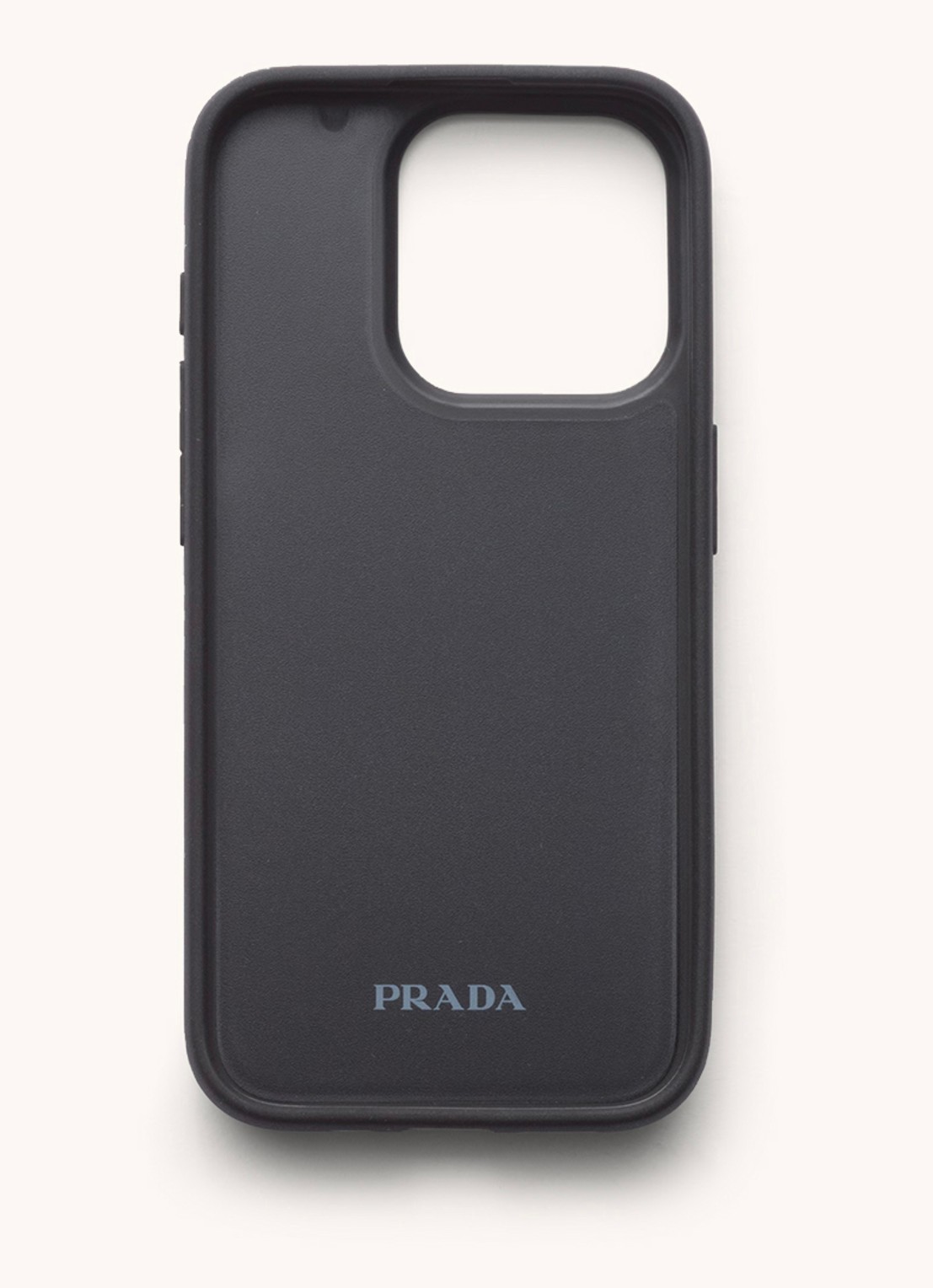 Prada Telefoonhoes van leer voor iPhone 15 Pro - achterkant 3 olijfgroen