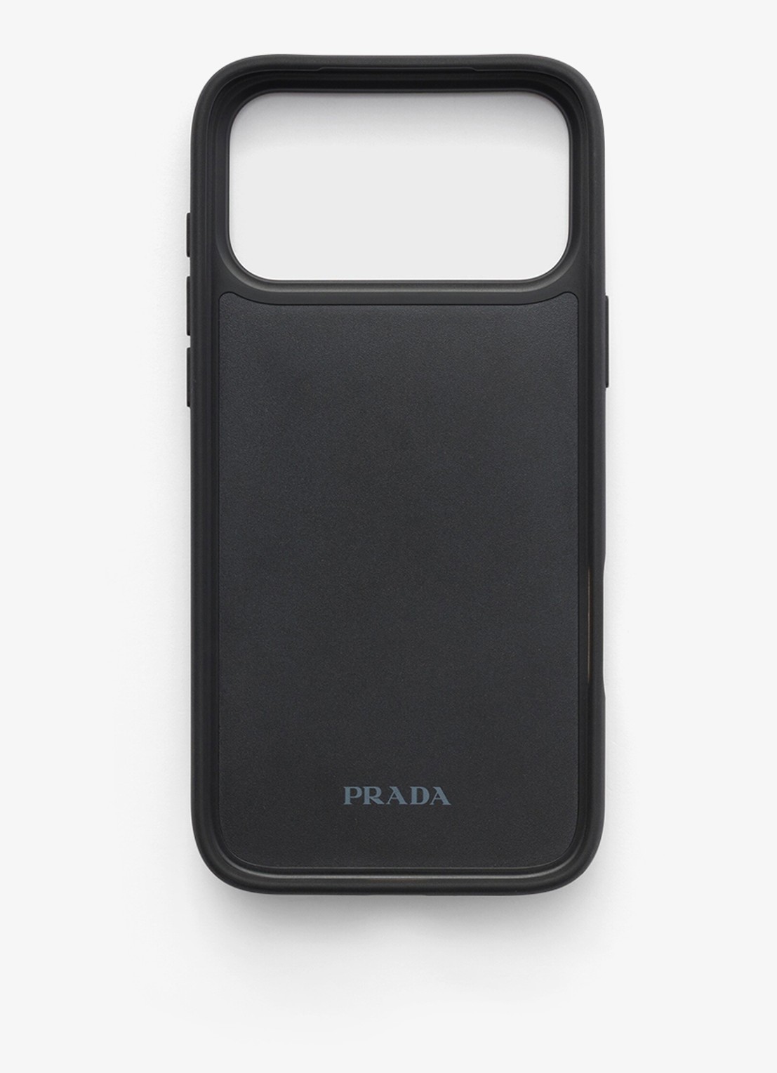 Prada Telefoonhoesje van leer voor iPhone 17 Pro Max - achterkant black