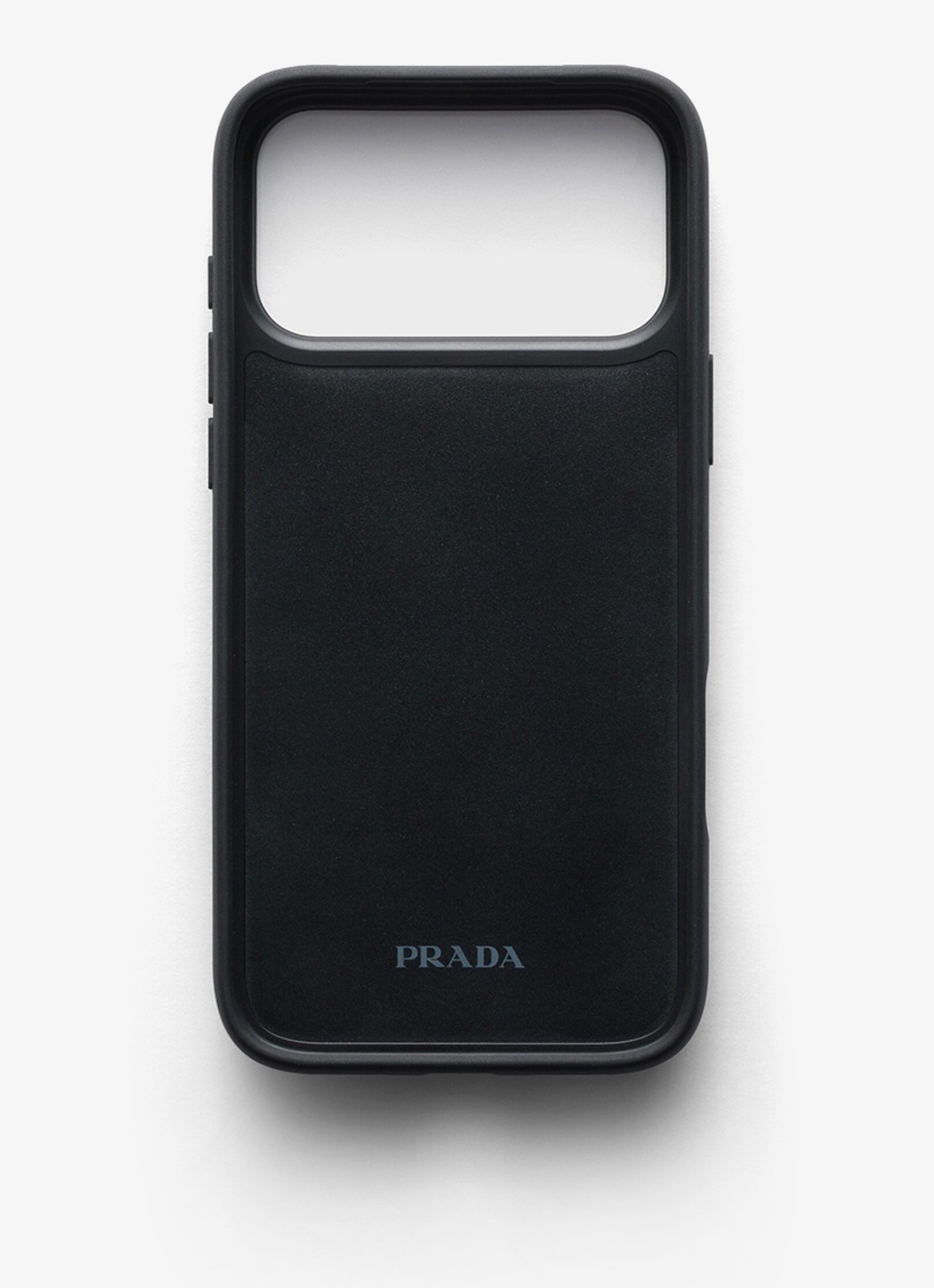 Prada Telefoonhoesje van leer voor iPhone 17 Pro Max - achterkant burgundy