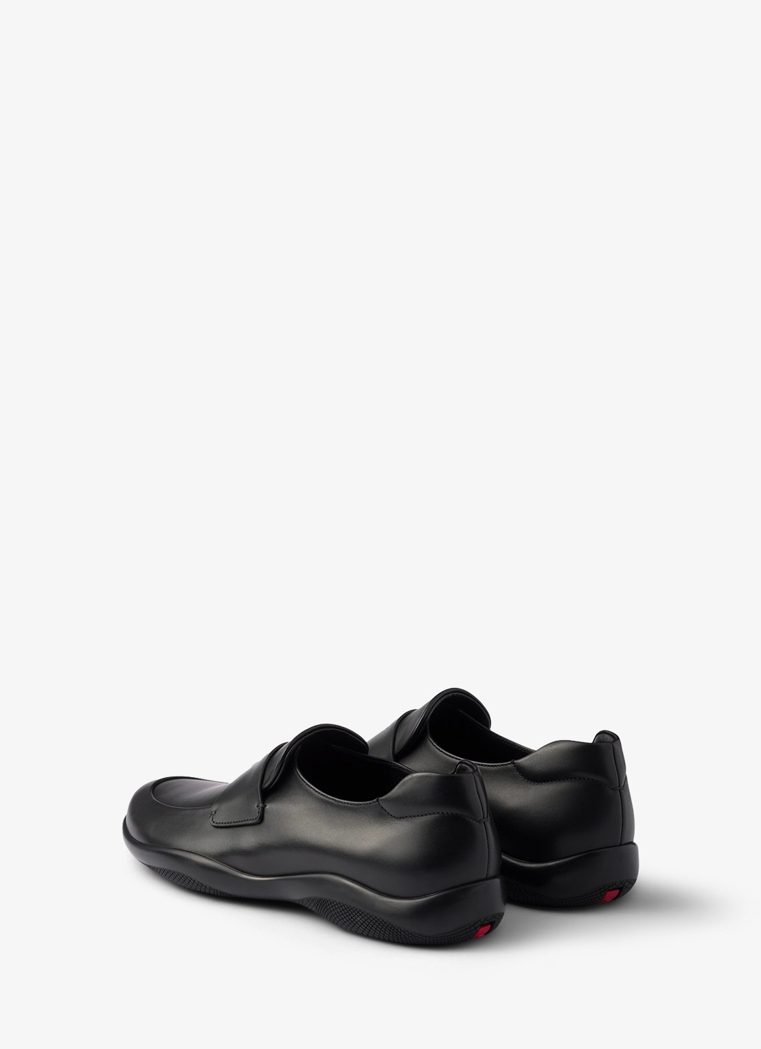 Prada Toblach loafer van kalfsleer - achterkant zwart