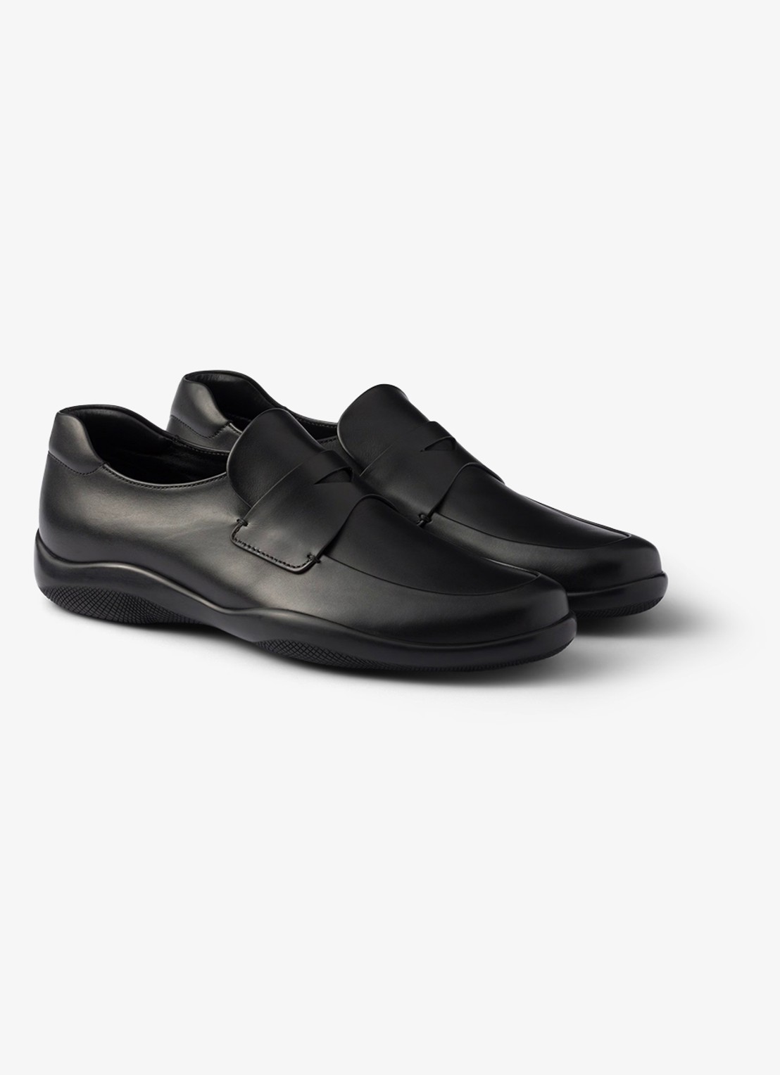 Prada Toblach loafer van kalfsleer - detail 2 zwart
